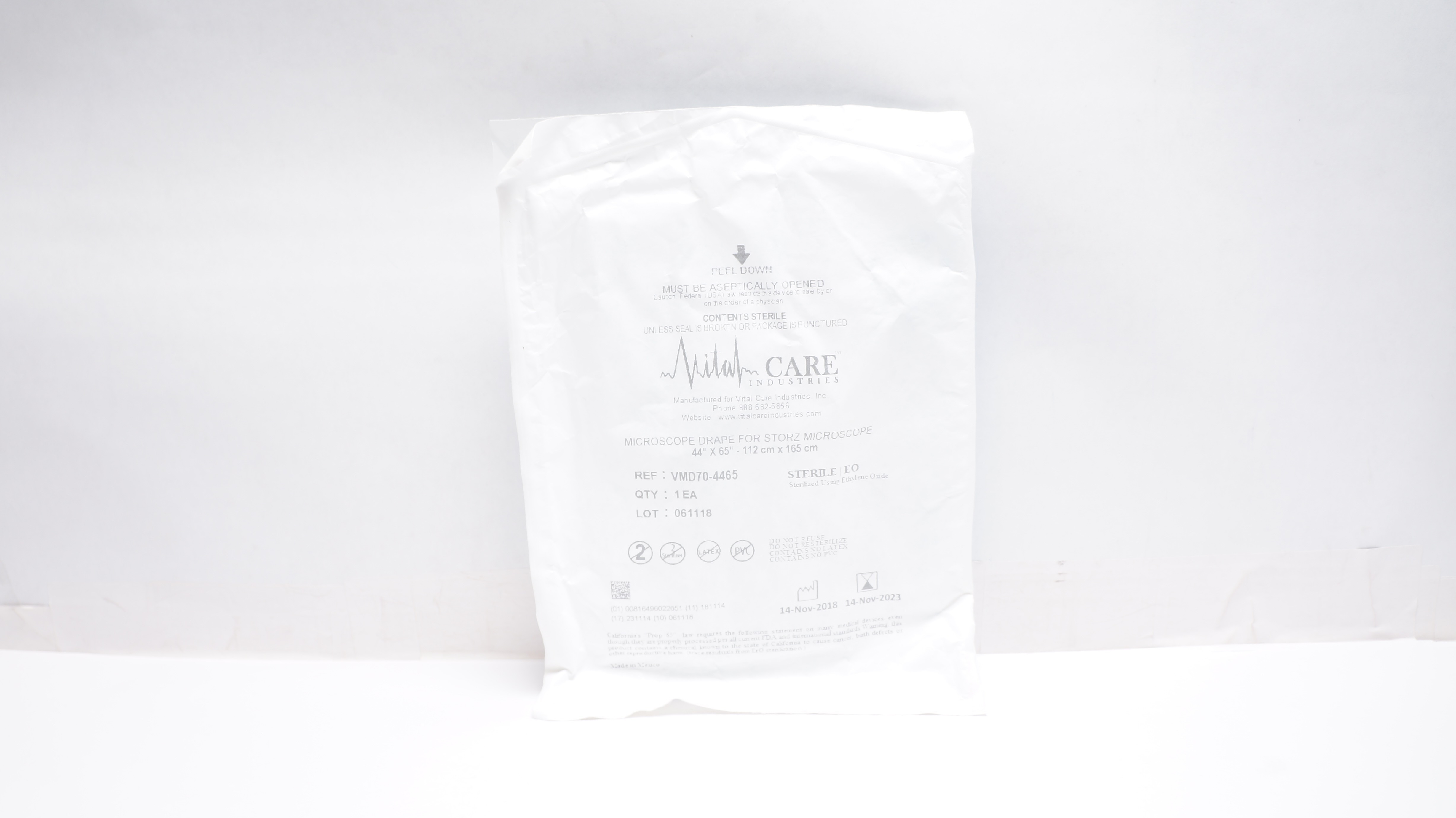 Vital Care VMD70-4465 Microscope Drape For Storz Microscope 44inch x 65inch (x)