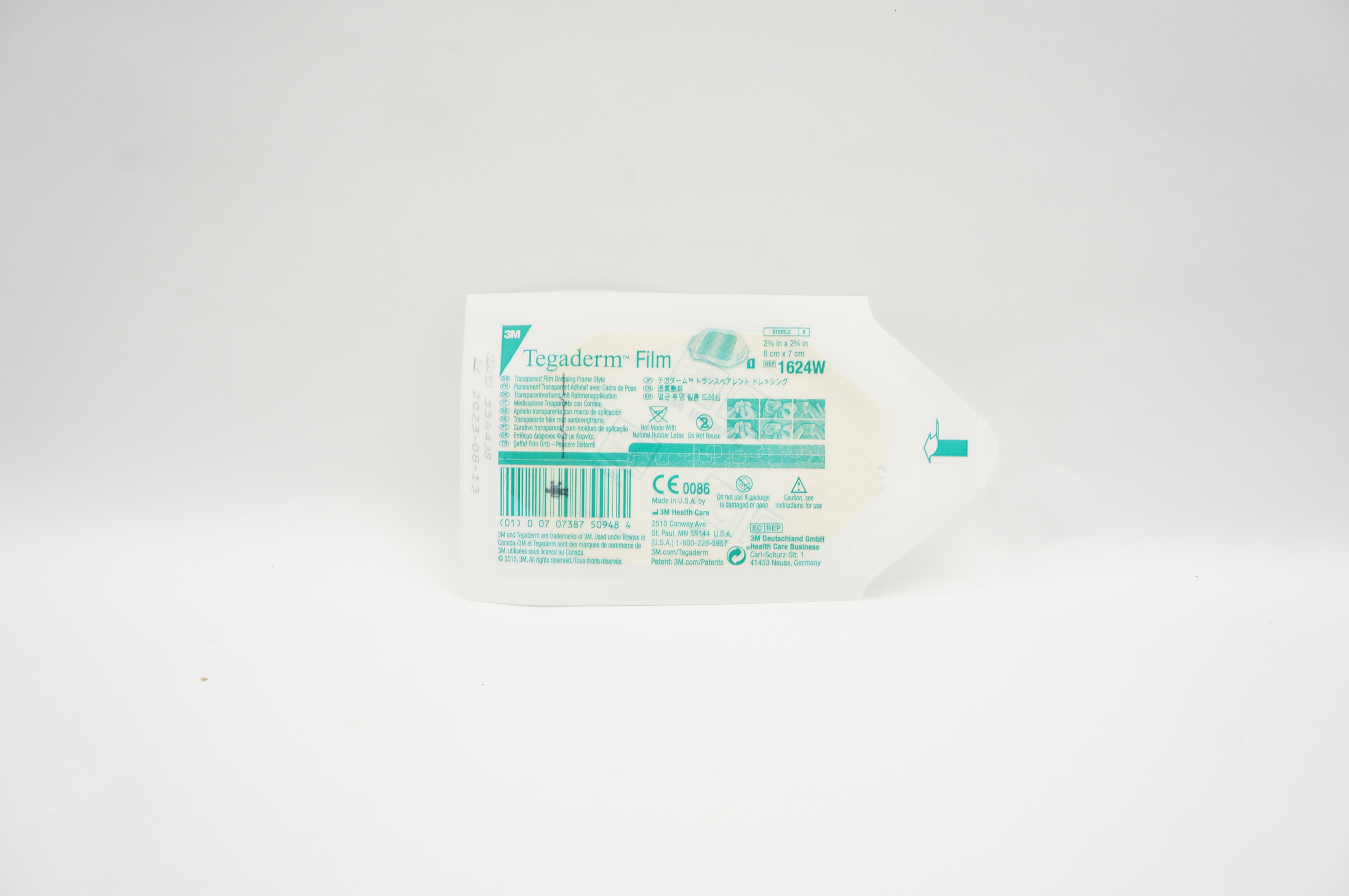 3M 1624W Tegaderm Transparent Film Dressinf Frame Style 2 3/8 x 2 3/4 inch