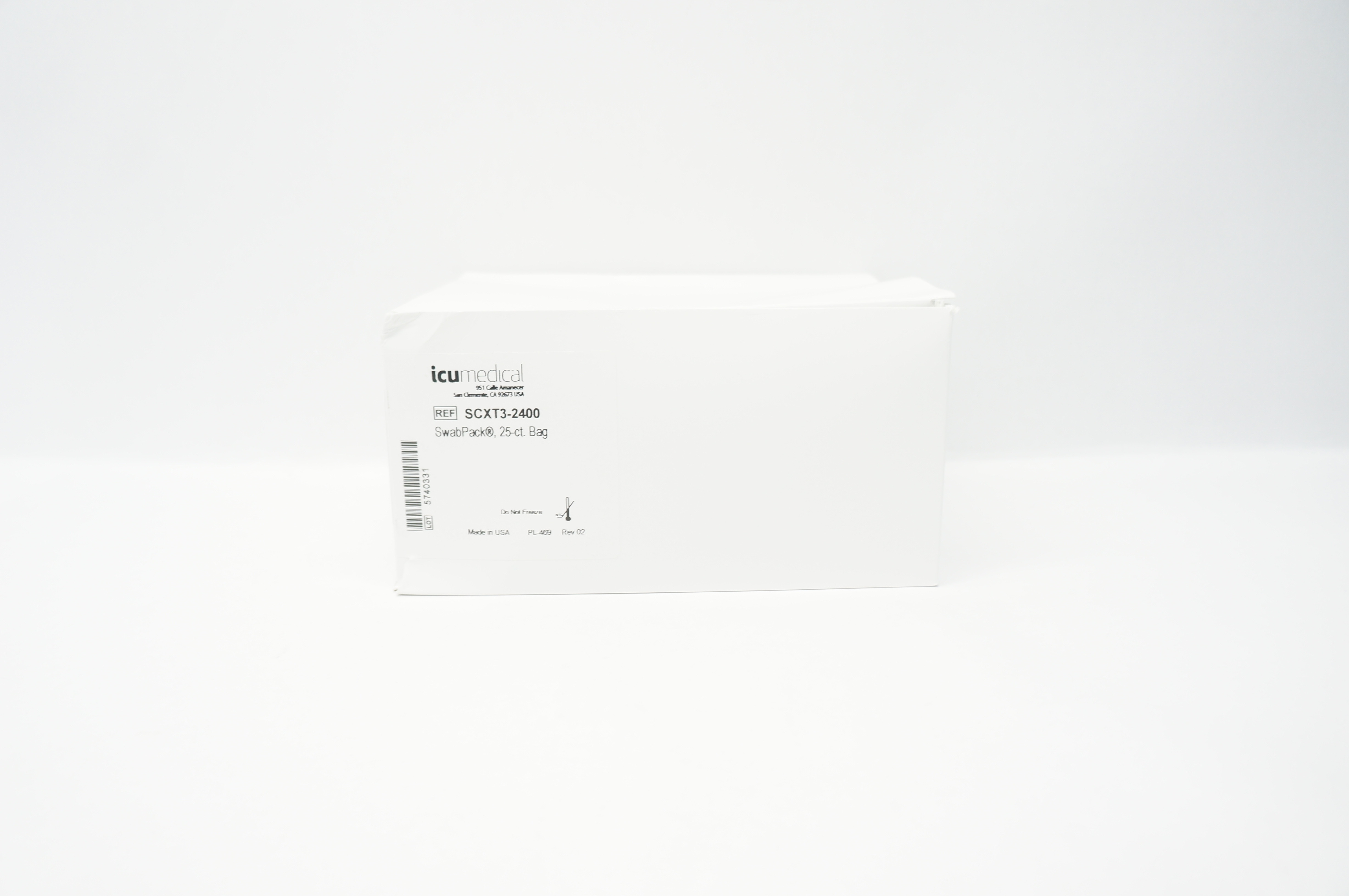 ICU Medical SCXT3-2400 SwabPack 25-ct. Bag - Box of 300