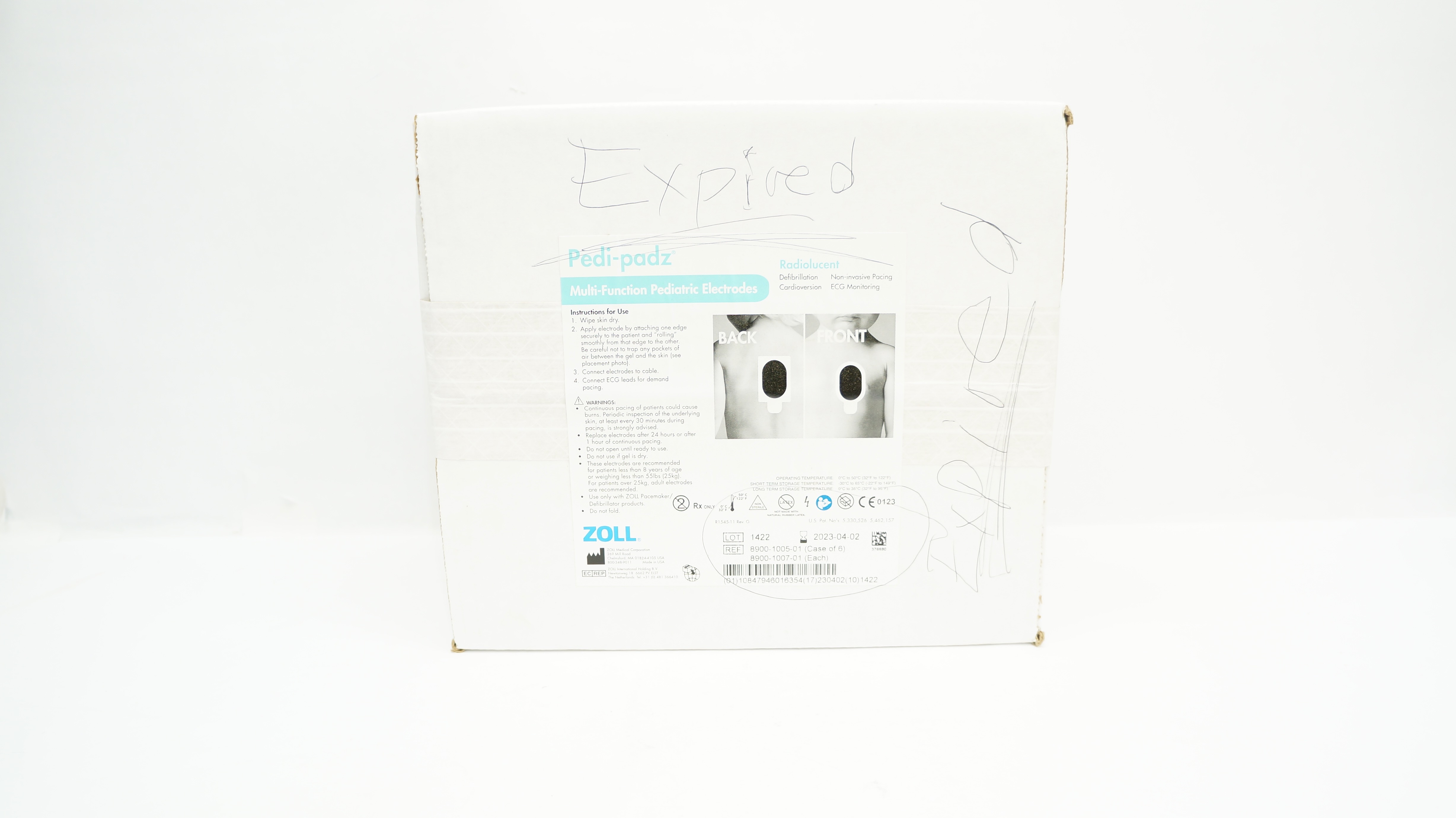 Zoll 8900-1005-01 Multi-Function Pediatric Elecirodes <25kg (x) - Box of 6