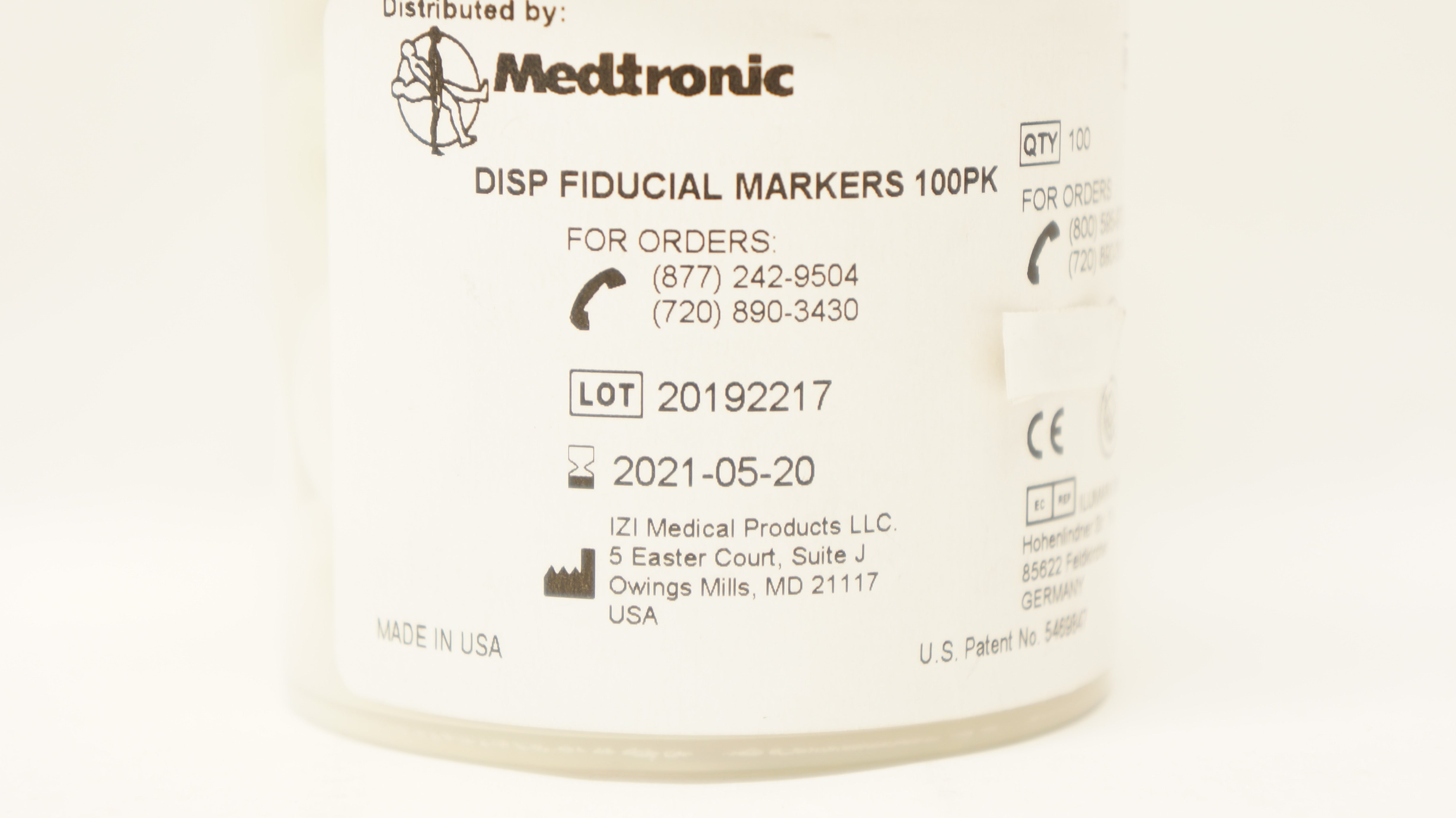 Medtronic 960-991 Disposable Fiducial Markers (x) - Pack of 100