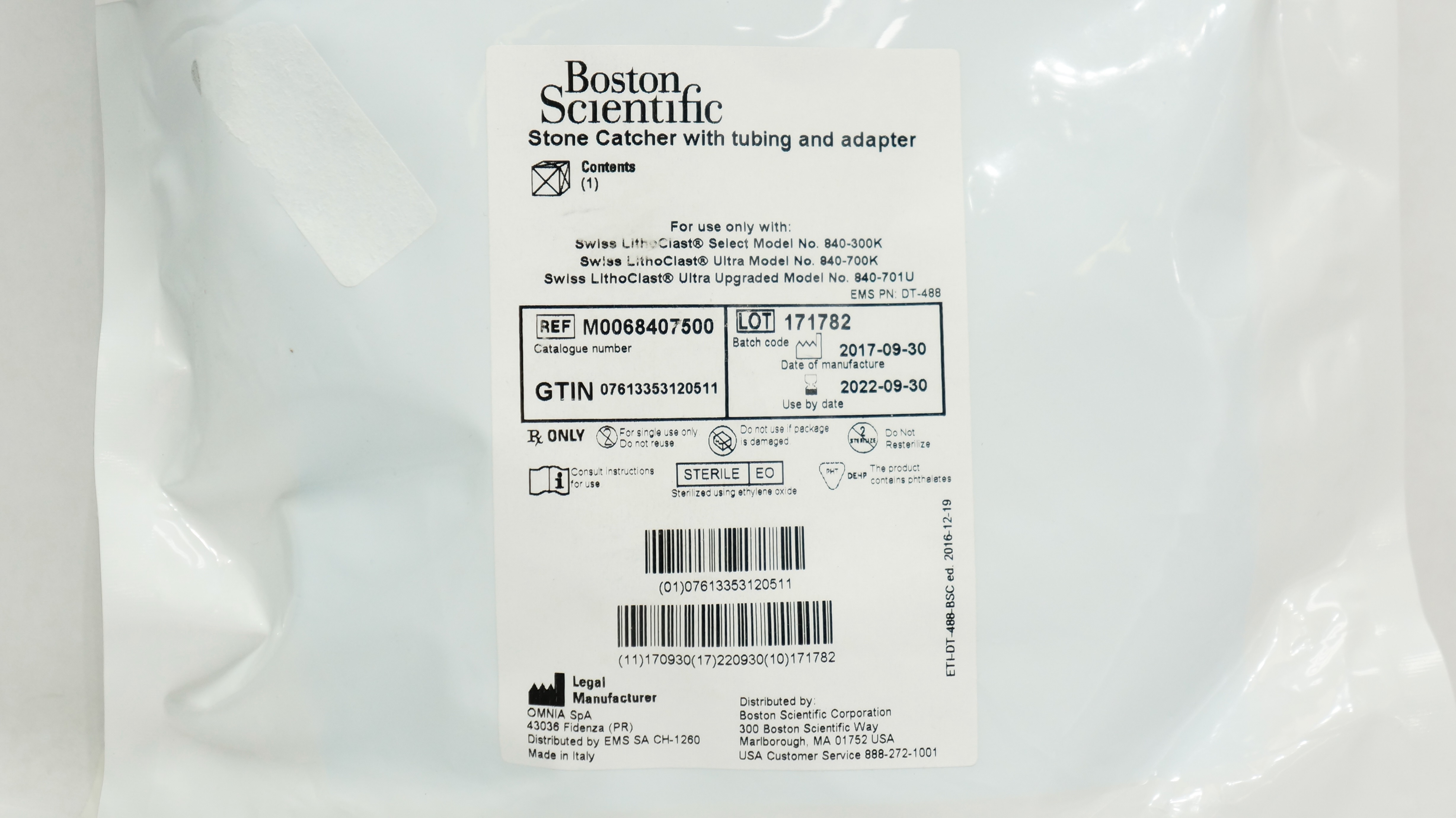 Boston Scientific M0068407500 Stone Catcher With Tubing and Adapter (x)