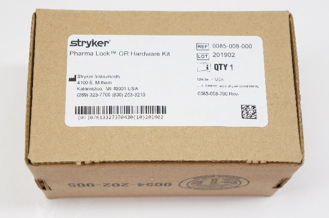 Stryker 0085-008-000 Pharma Lock OR Hardware Kit