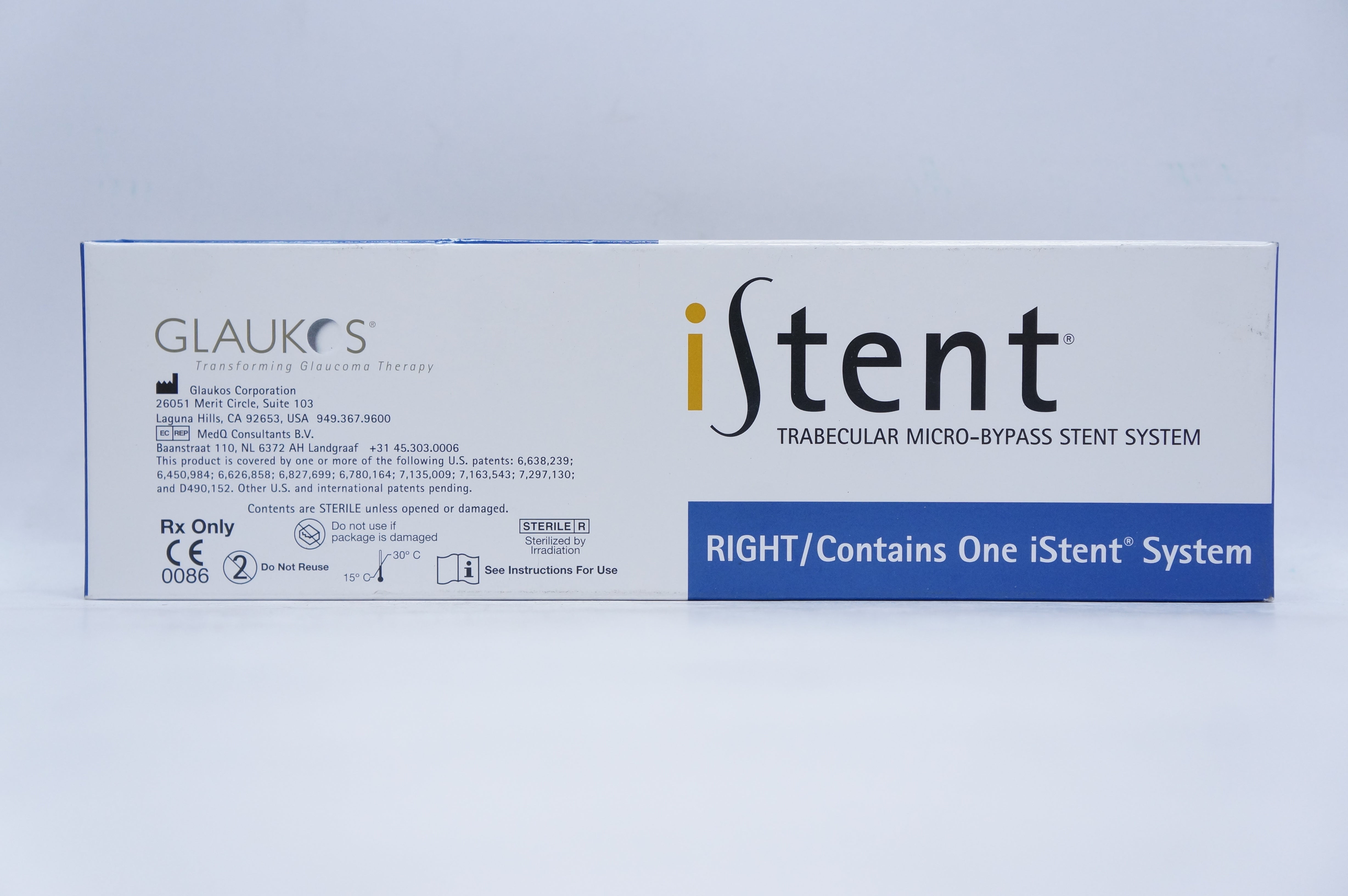 Glaukos GTS100R iStent Trabecular Micro-Bypass Stent System, Right (x)