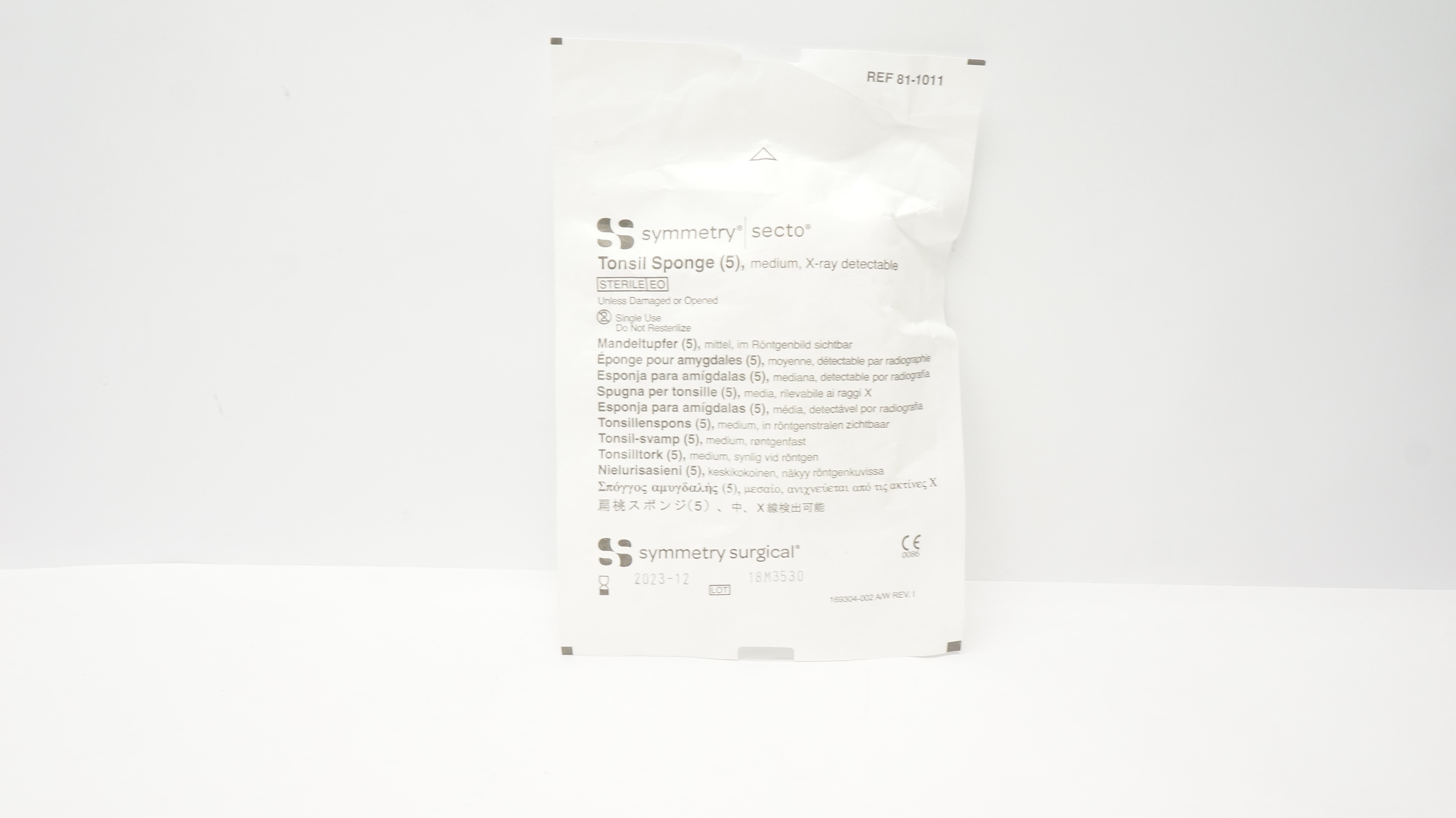 Symmetry 81-1011 Secto Tonsil Sponge Medium (x) - Pack of 5