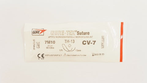 Gore 7M10 Gore-Tex Stre ePTFE Monofilament CV-7 TH-13 1/2c 13mm, 30 inch (x)
