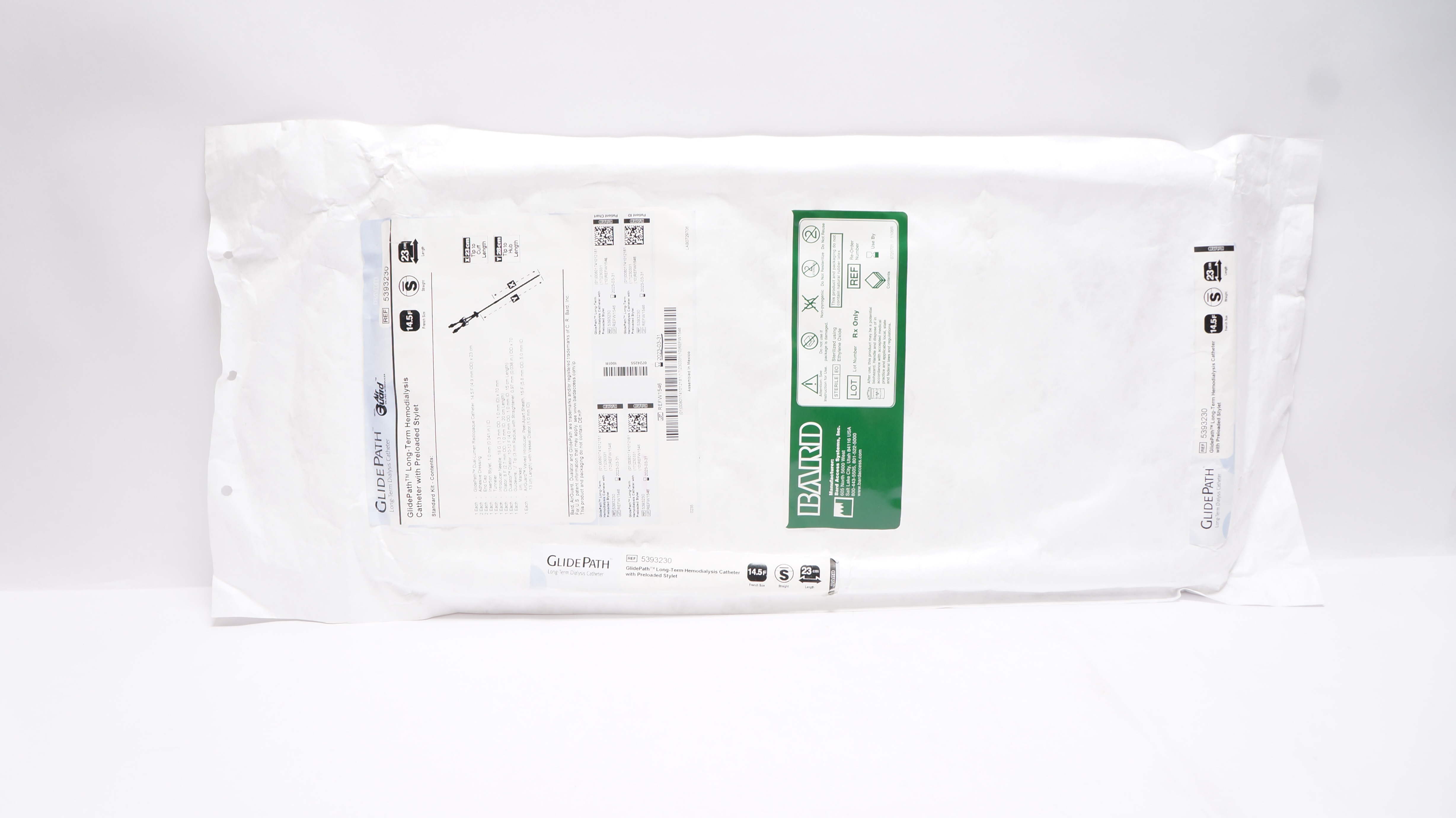 Bard 5393230 GlidePath Long-Term Hemodialysis Cath. 14.5F x 23 cm (x)