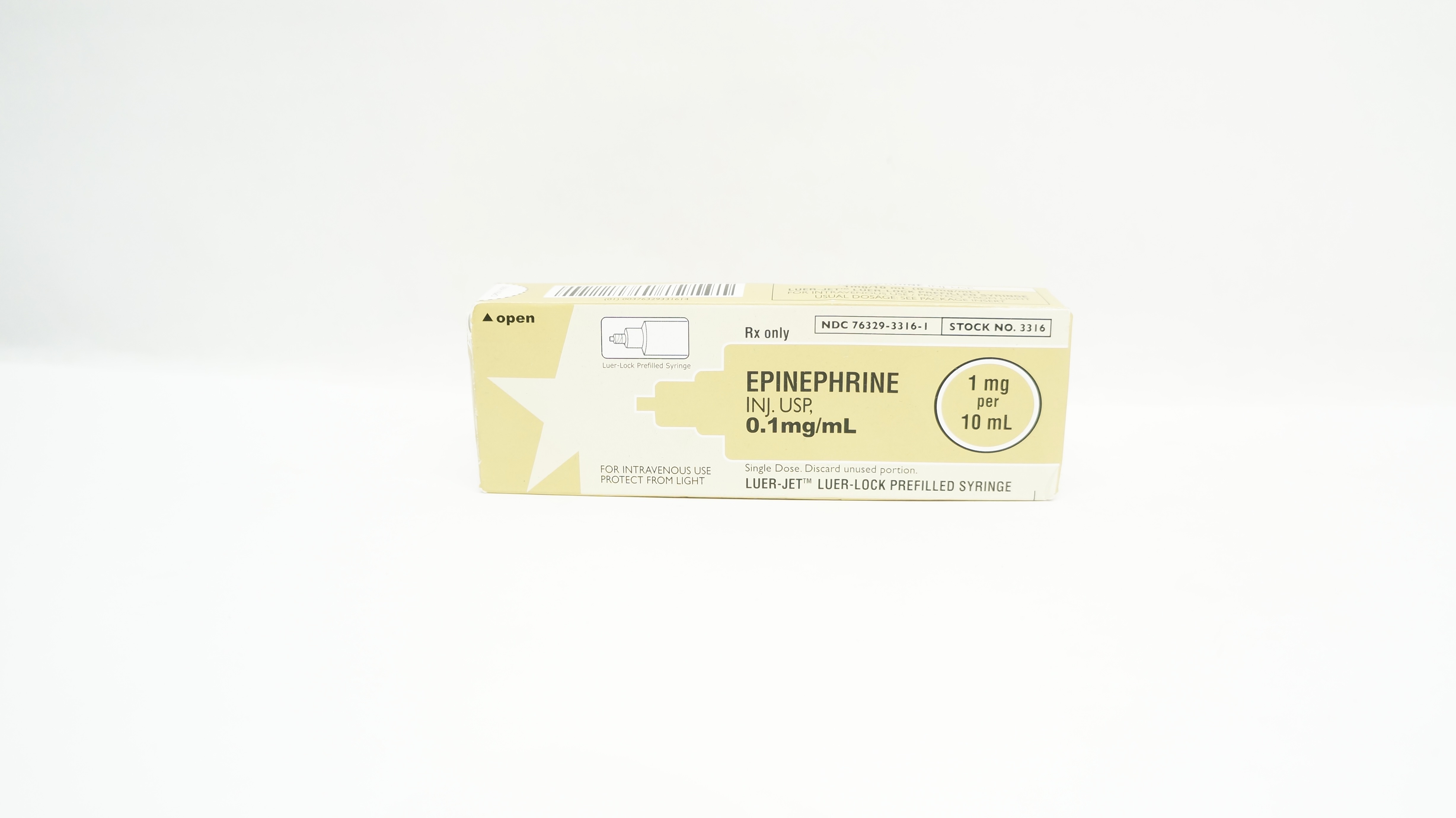 International Medication Systems 3316 EPINEPHRINE Injection USP 0.1mg/mL (x)