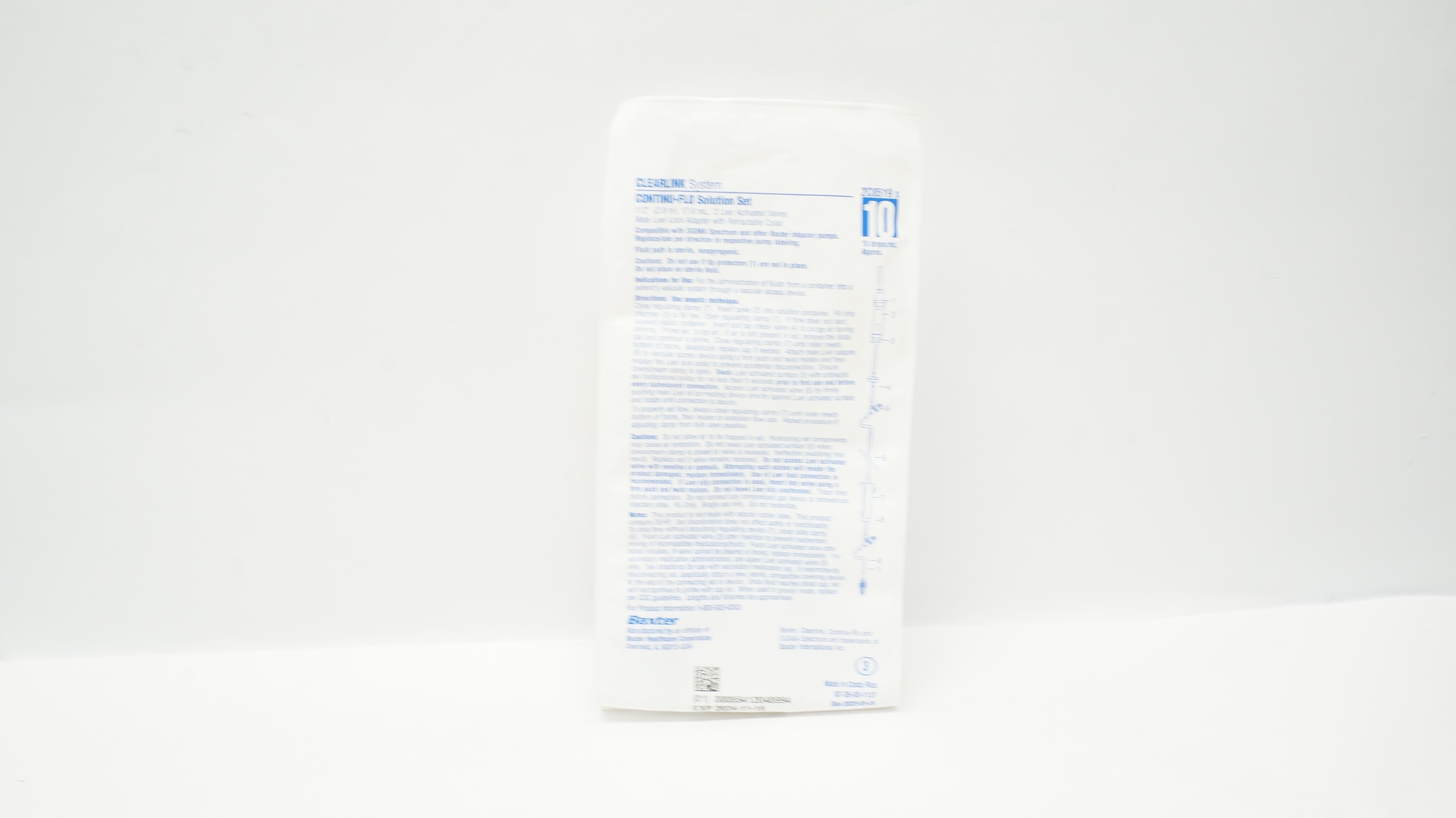 Baxter 2C8519S Clearlink System Continu-Flo Solution Set 10 drops/mL, 112inch(x)