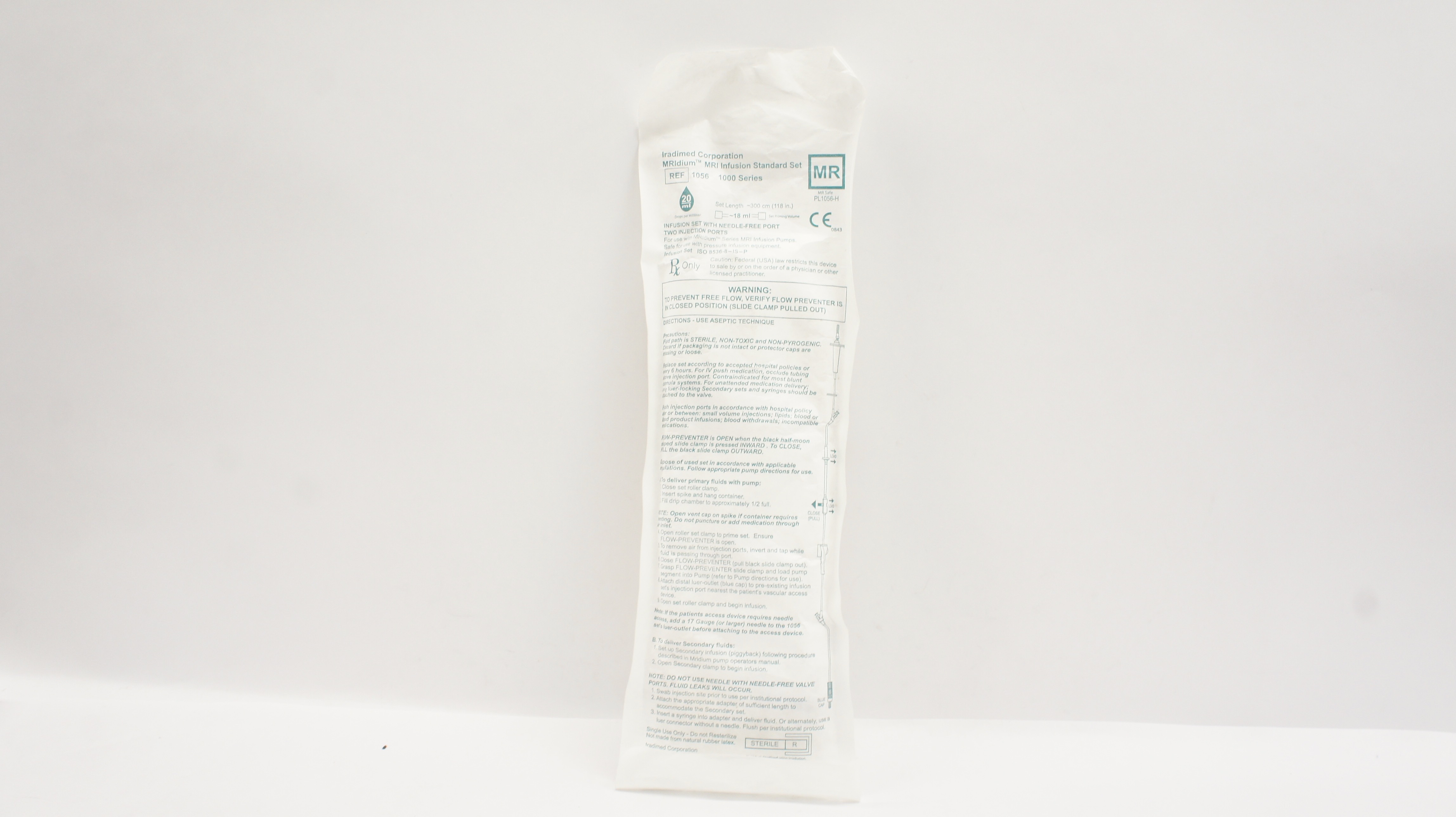 Iradimed 1056 MRIdium MRI Infusion Standard Set 20 drops/ml, 18 ml x 118 in. (x)