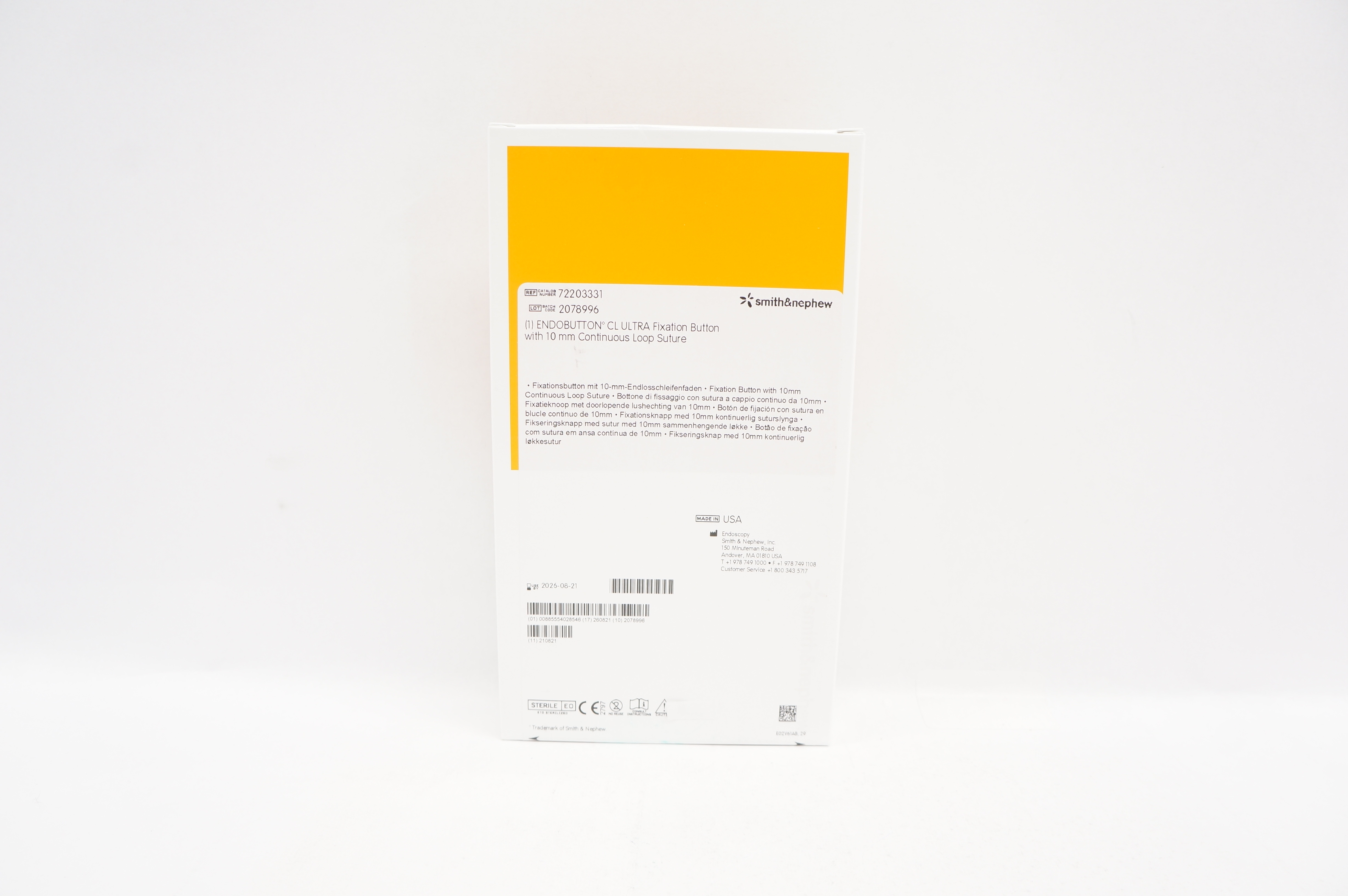 Smith&Nephew 72203331 ENDOBUTTON CL ULTRA 10MM )