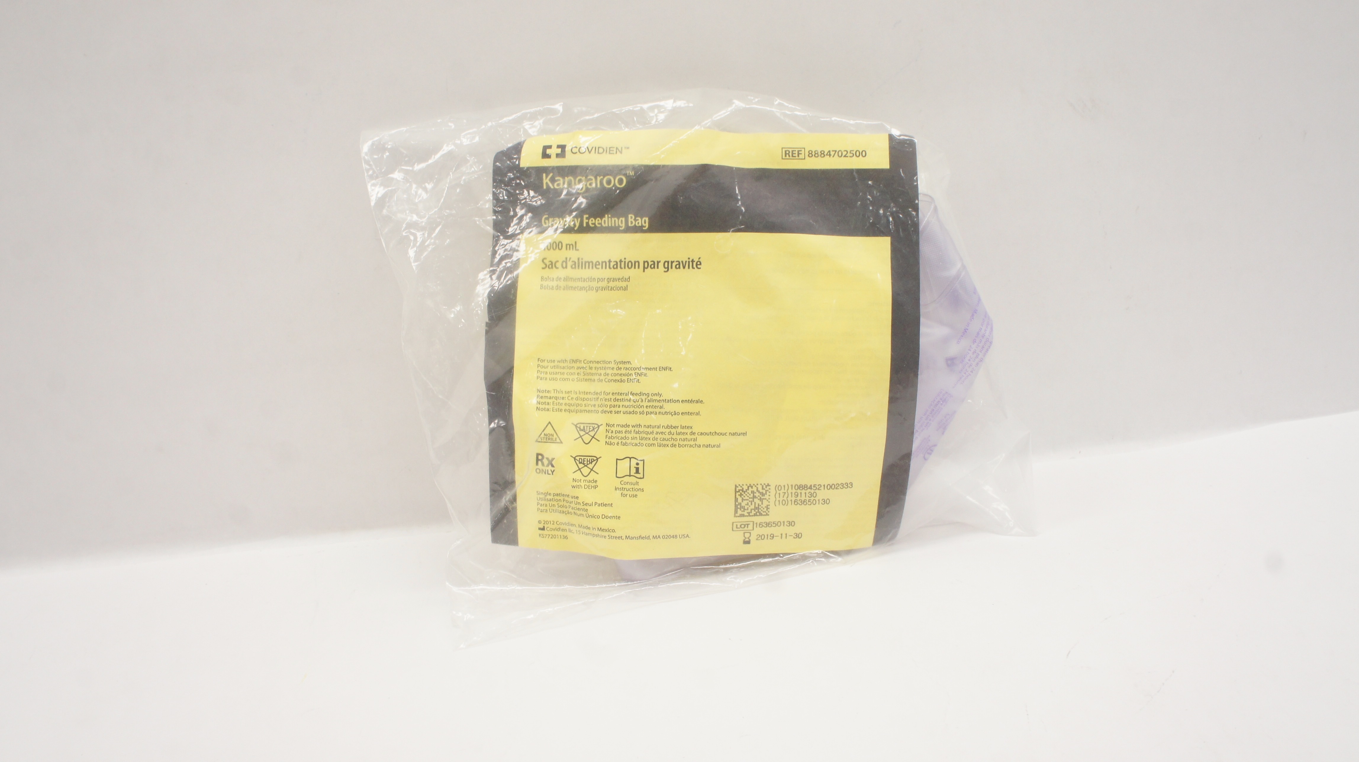 Covidien 8884702500 Kangaroo Gravity Feeding Bag 1000mL (x)