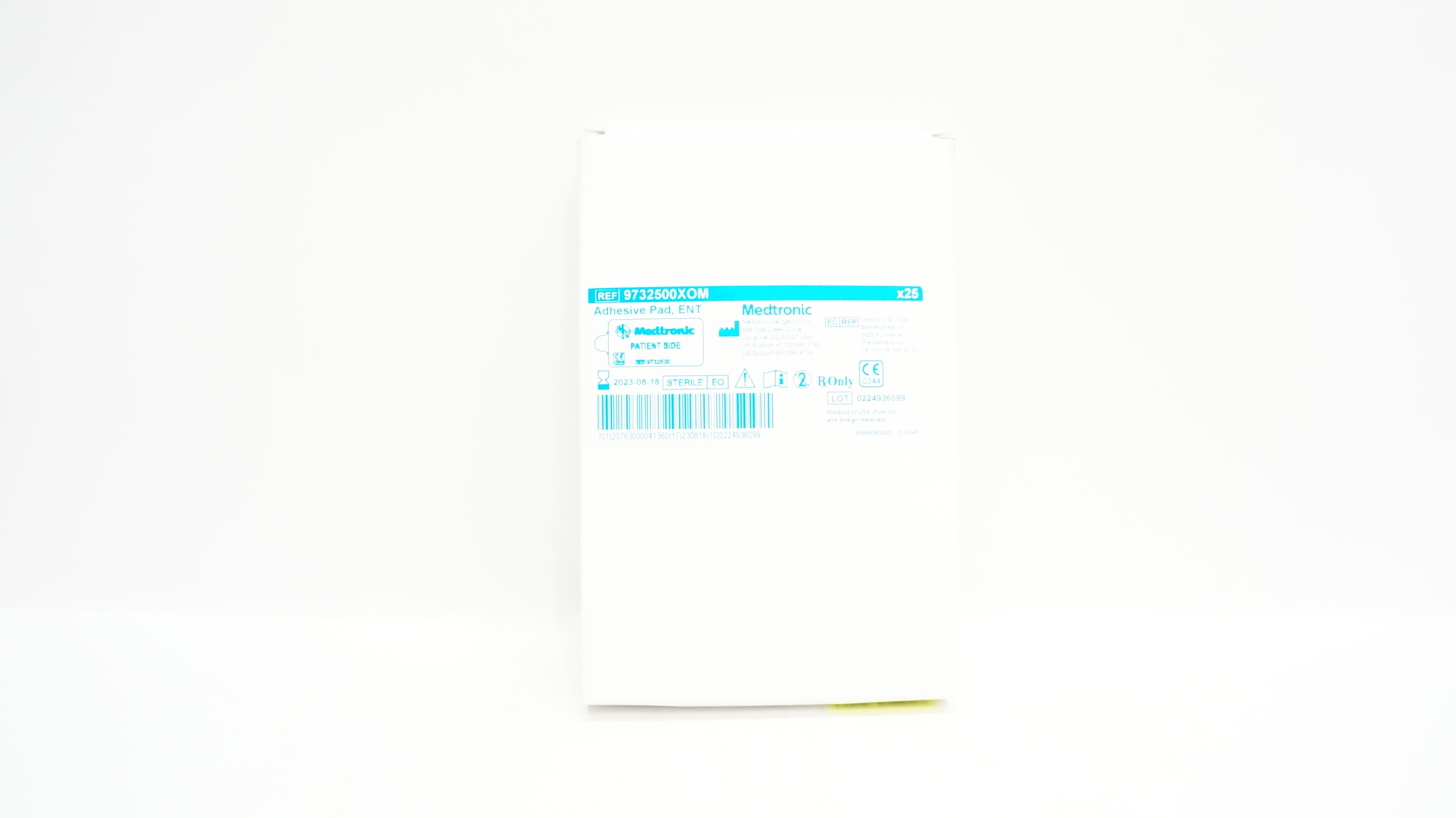 Medtronic 9732500XOM Adhesive Pad, ENT (x) - Box of 25