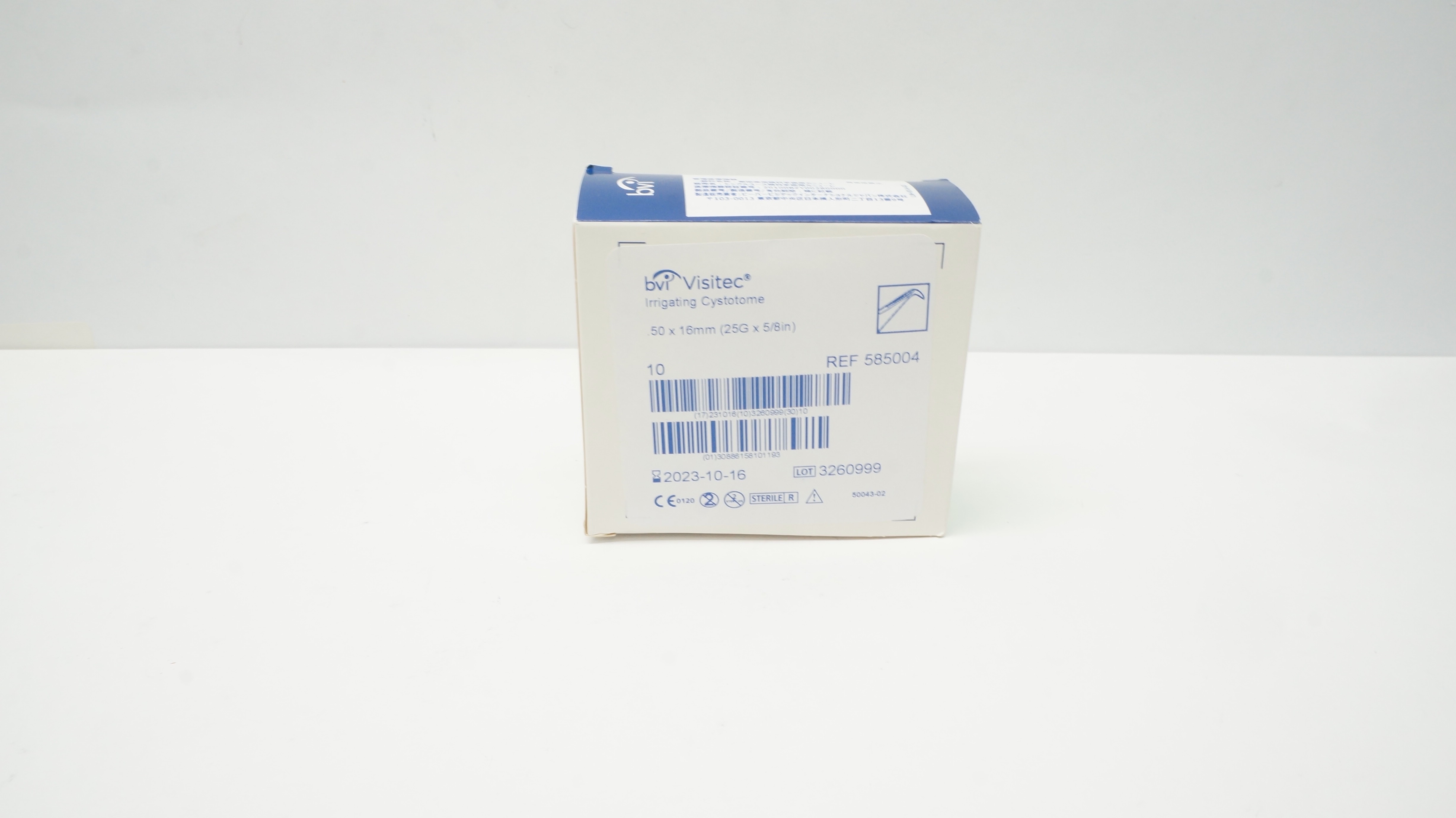 BVI Visitec 585004 Irrigation Cystotome 25G x 5/8In - Box of 10 (x)