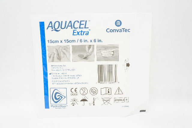 ConvaTec 420673 Aquacel Extra Hydrofiber Dressing 6inch x 6inch