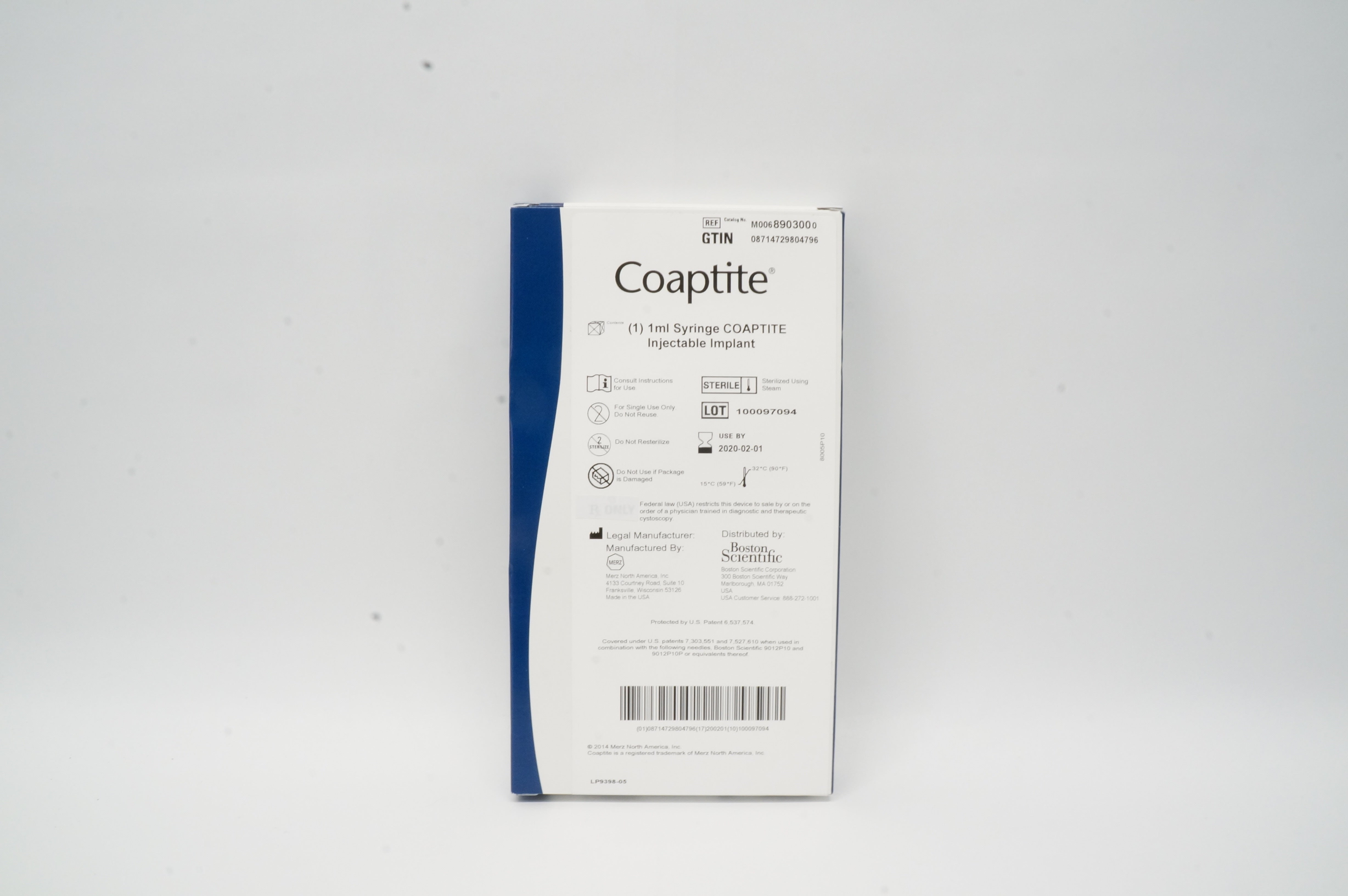 Boston Scientific 890300 Merz 1mL Syringe Coaptite Injectable Implant (x)