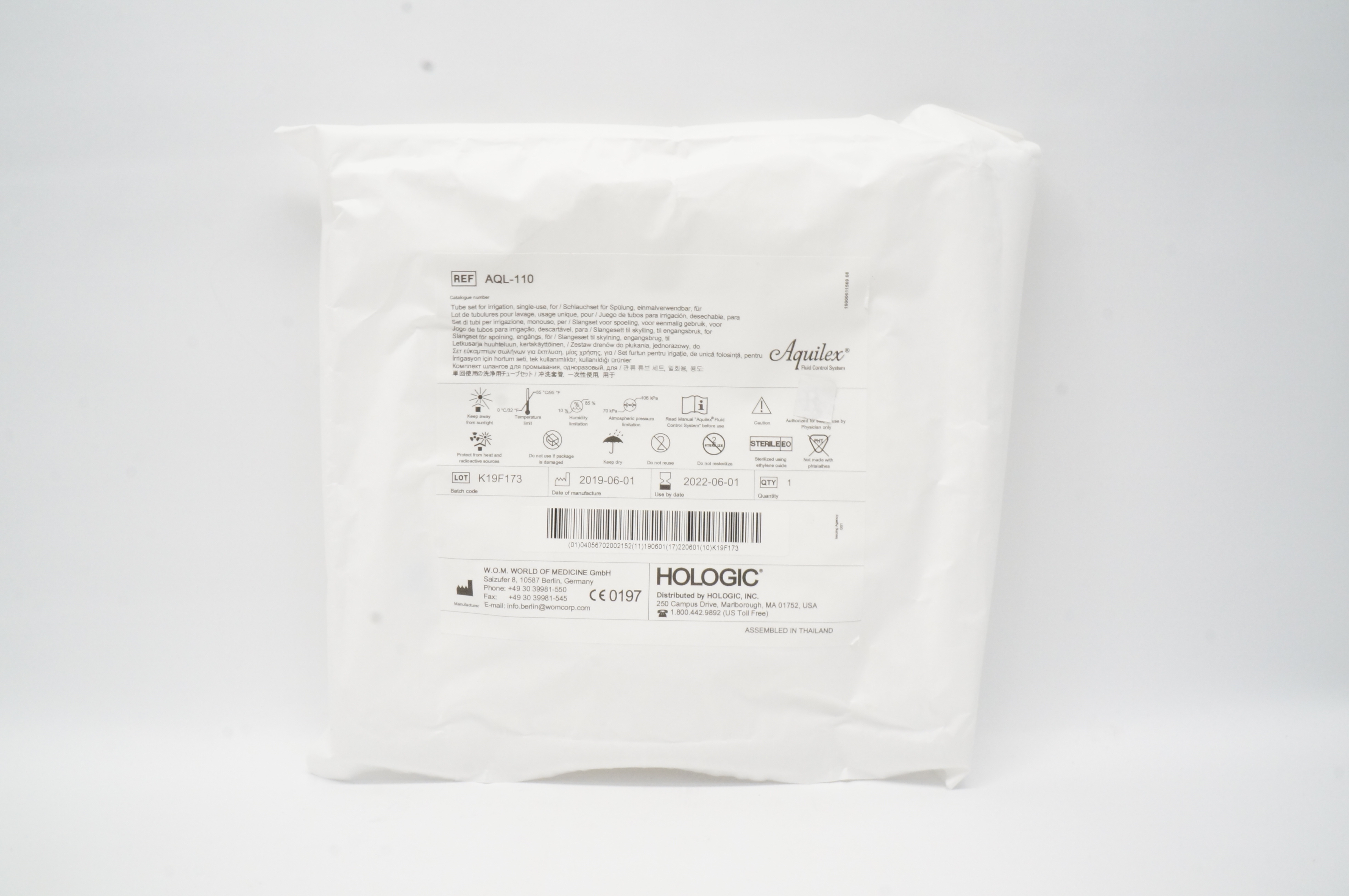 W.O.M. AQL-110 Tube Set For Irrigation