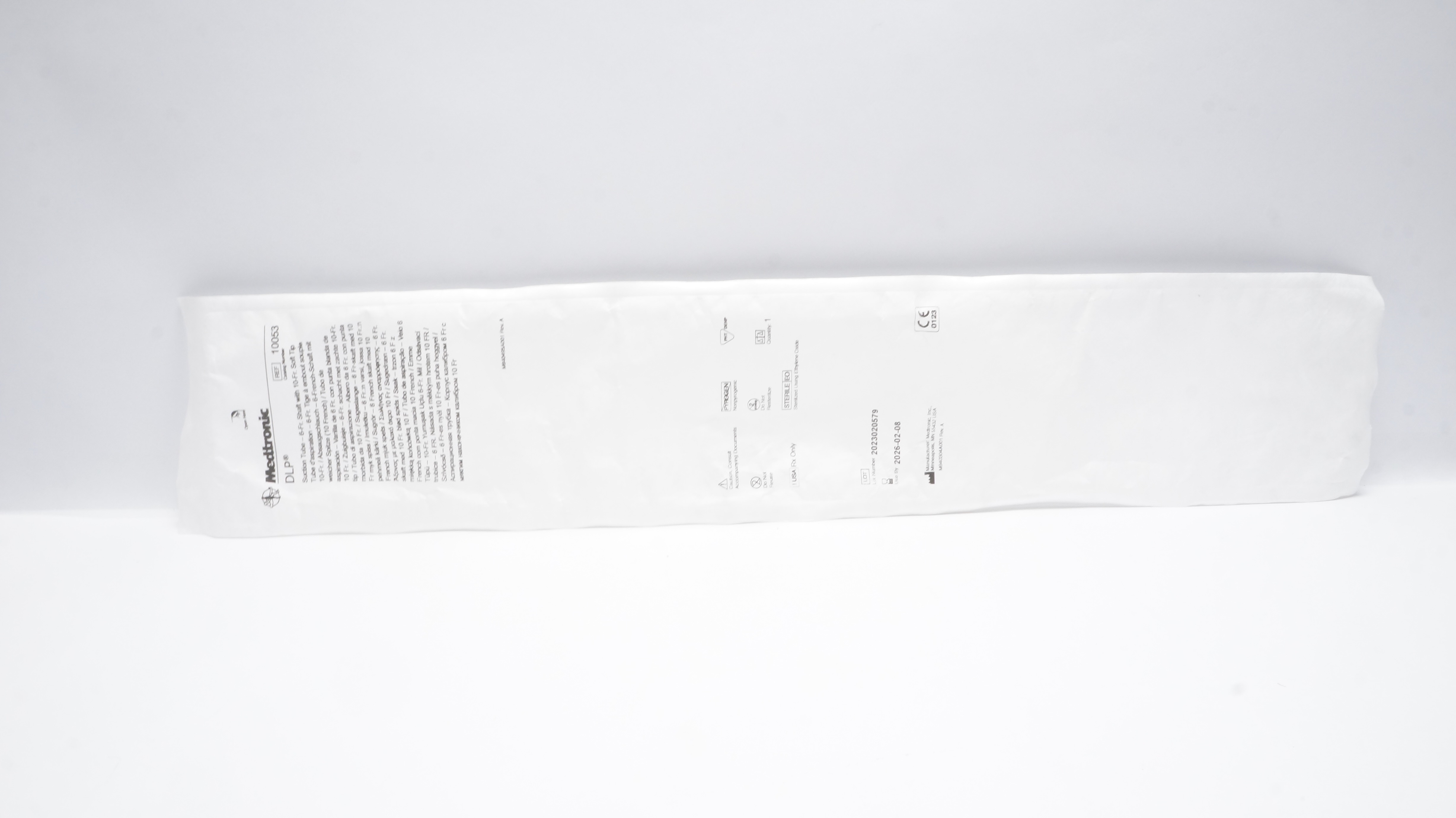 Medtronic 10053 DLP Suction Tube 6Fr Shaft with 10Fr Soft Tip