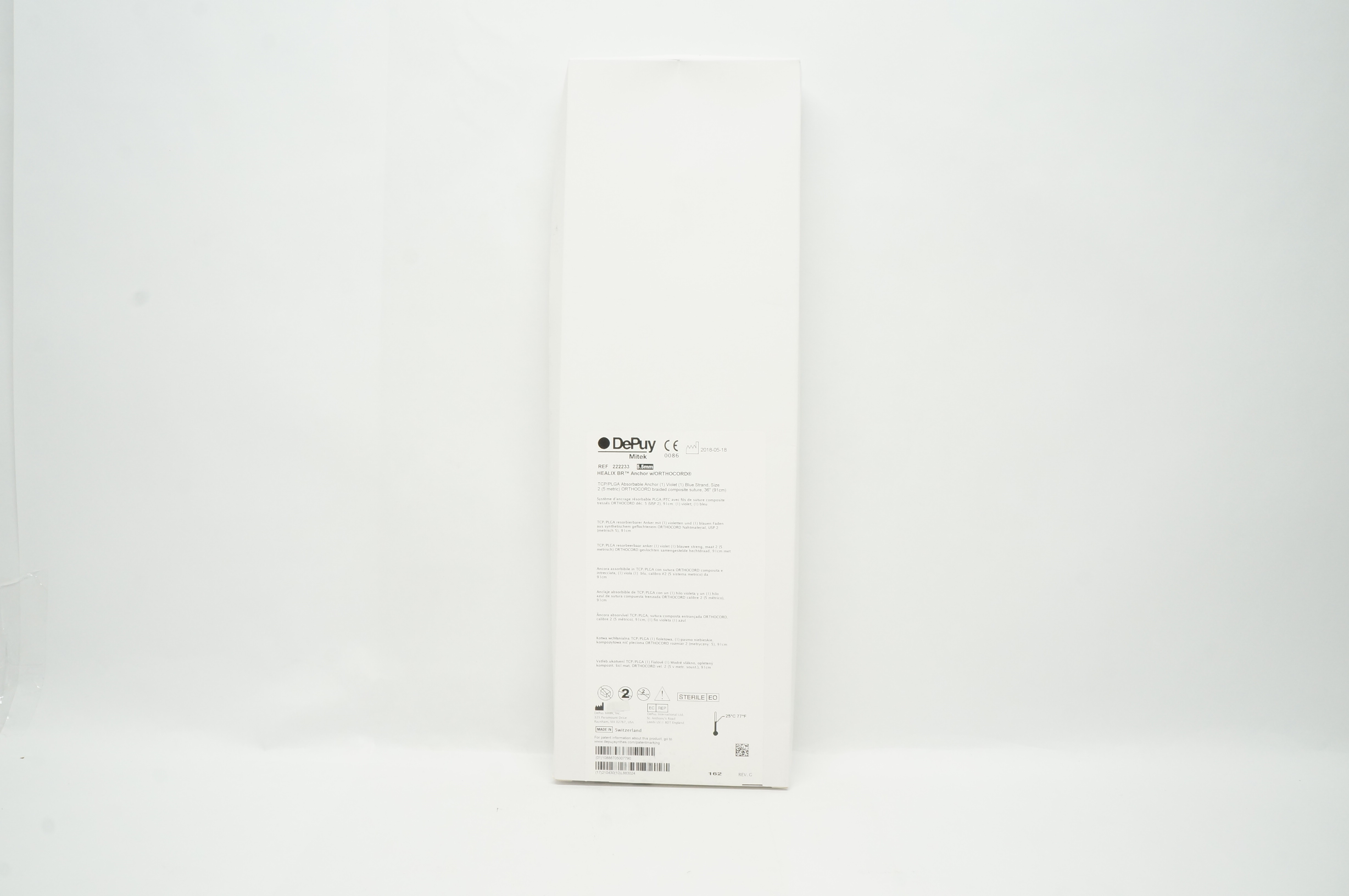 DePuy 222233 HEALIX BR Anchor w/ORTHOCORD, 36inch (x)