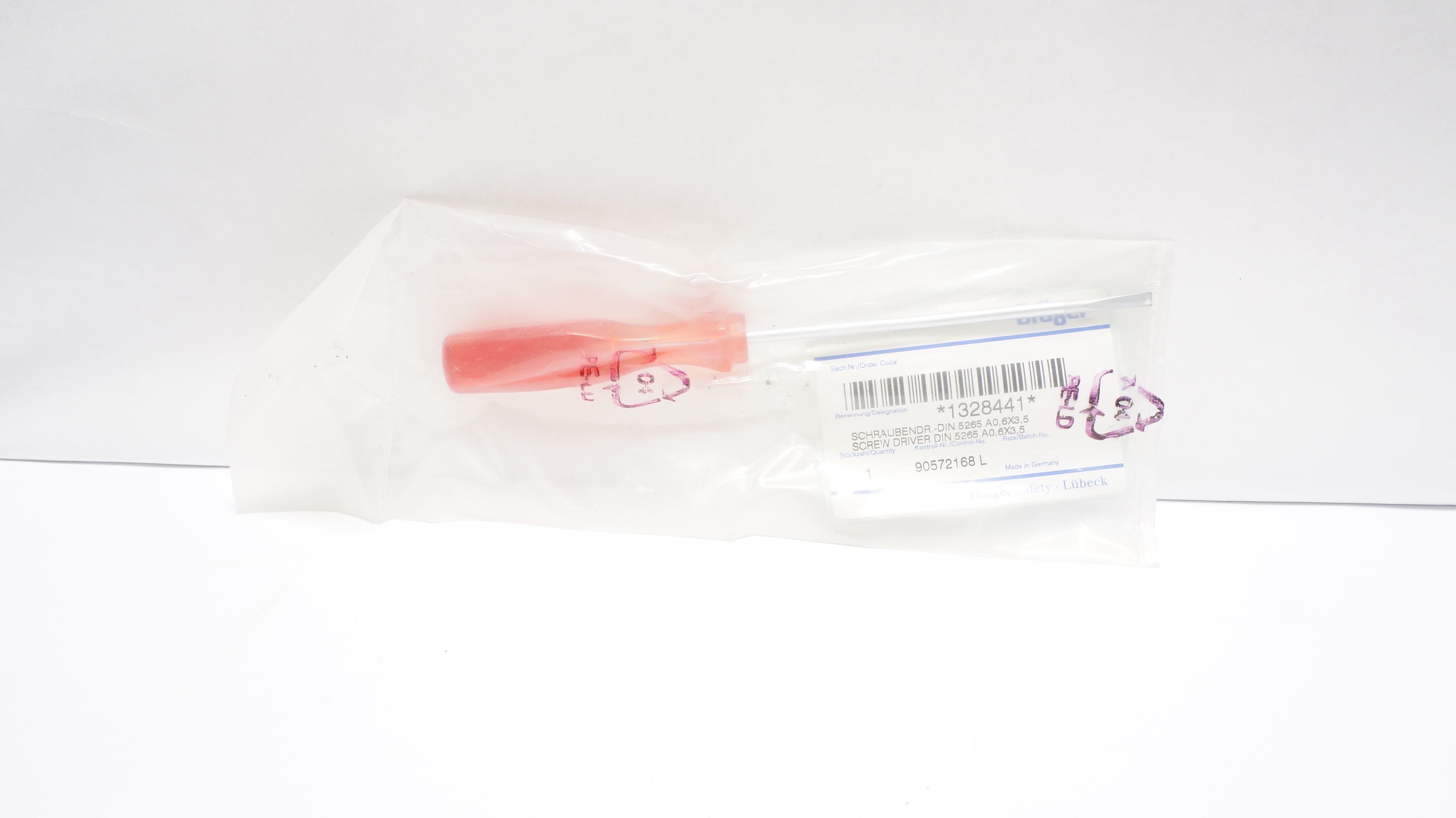 Drager 1328441 Screw Driver Din 5265 A0,6x3,5