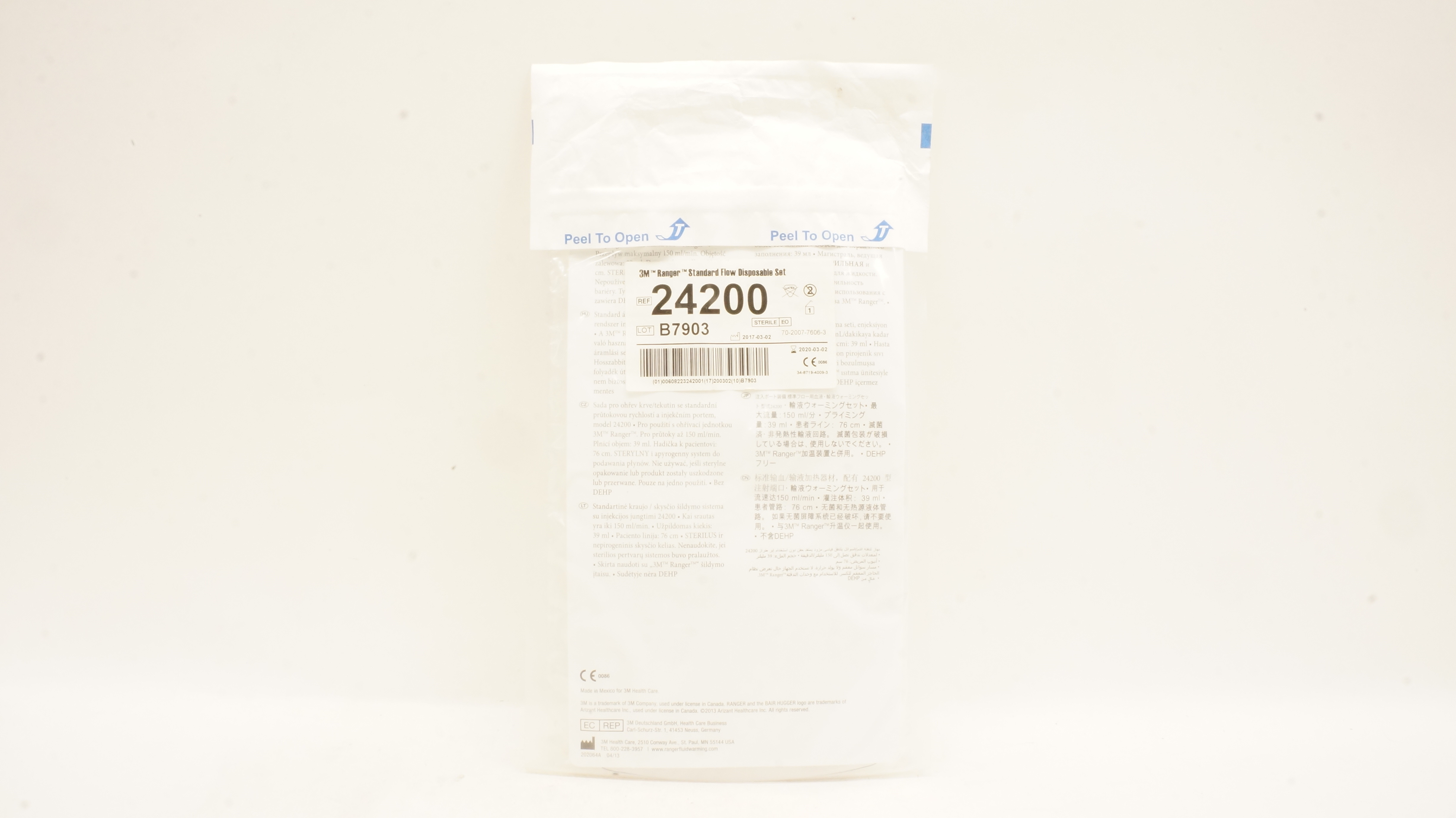 3M 24200 Ranger Standard Flow Blood/Fluid Warming System Sterile (x)