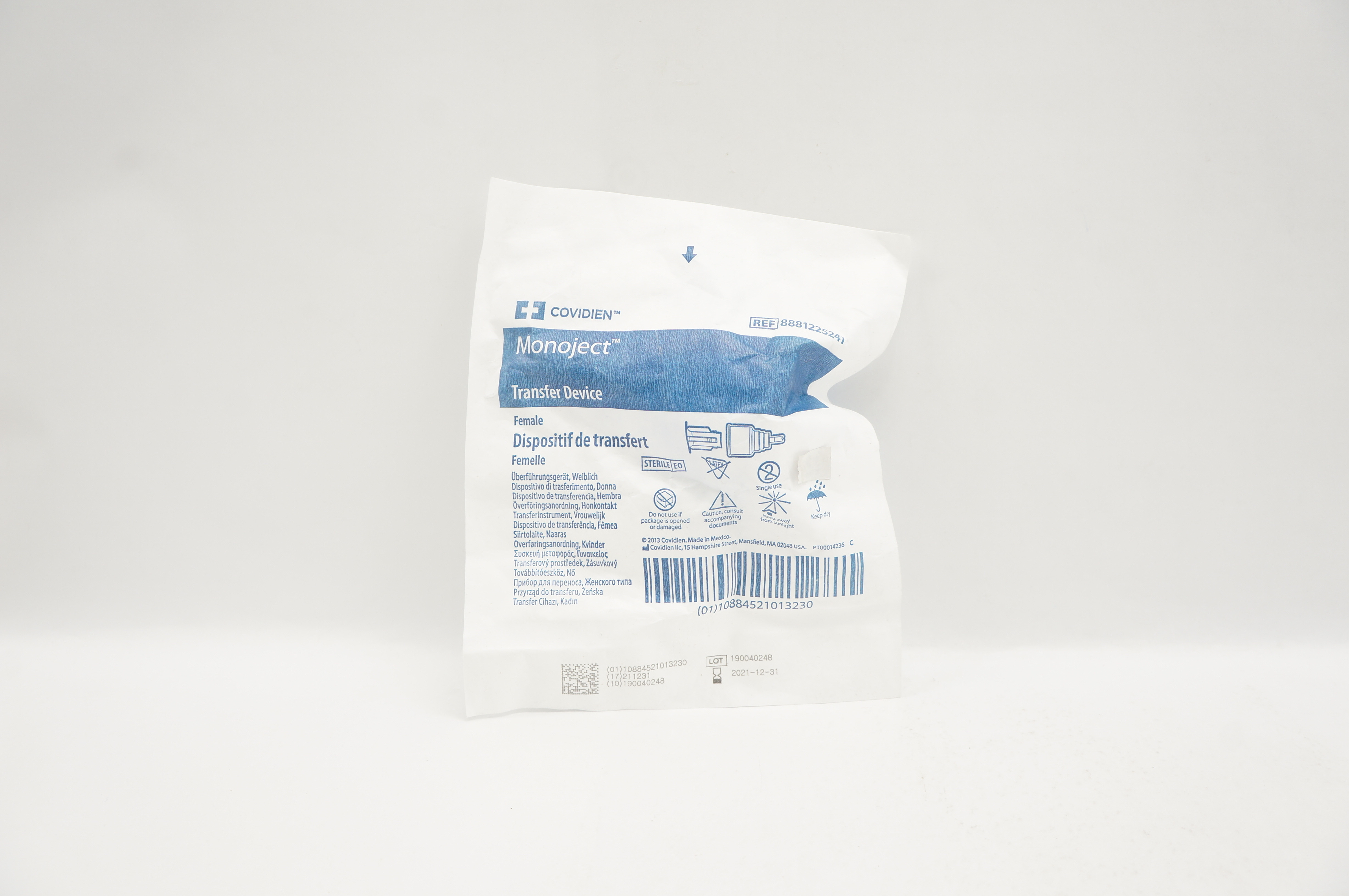 Covidien 8881225241 Monoject Transfer Device Female (x)