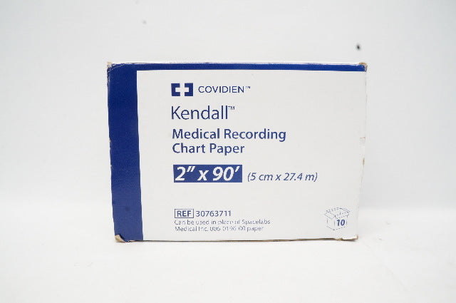 Covidien 30763711 Kendall Medical Recording Chart Paper, 2inch x 90F - Box of 10