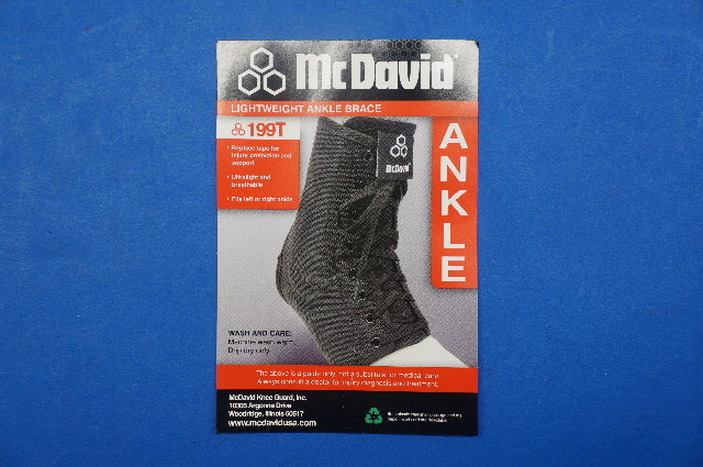 McDavid 199T Lightweight Ankle Brace Large/Black