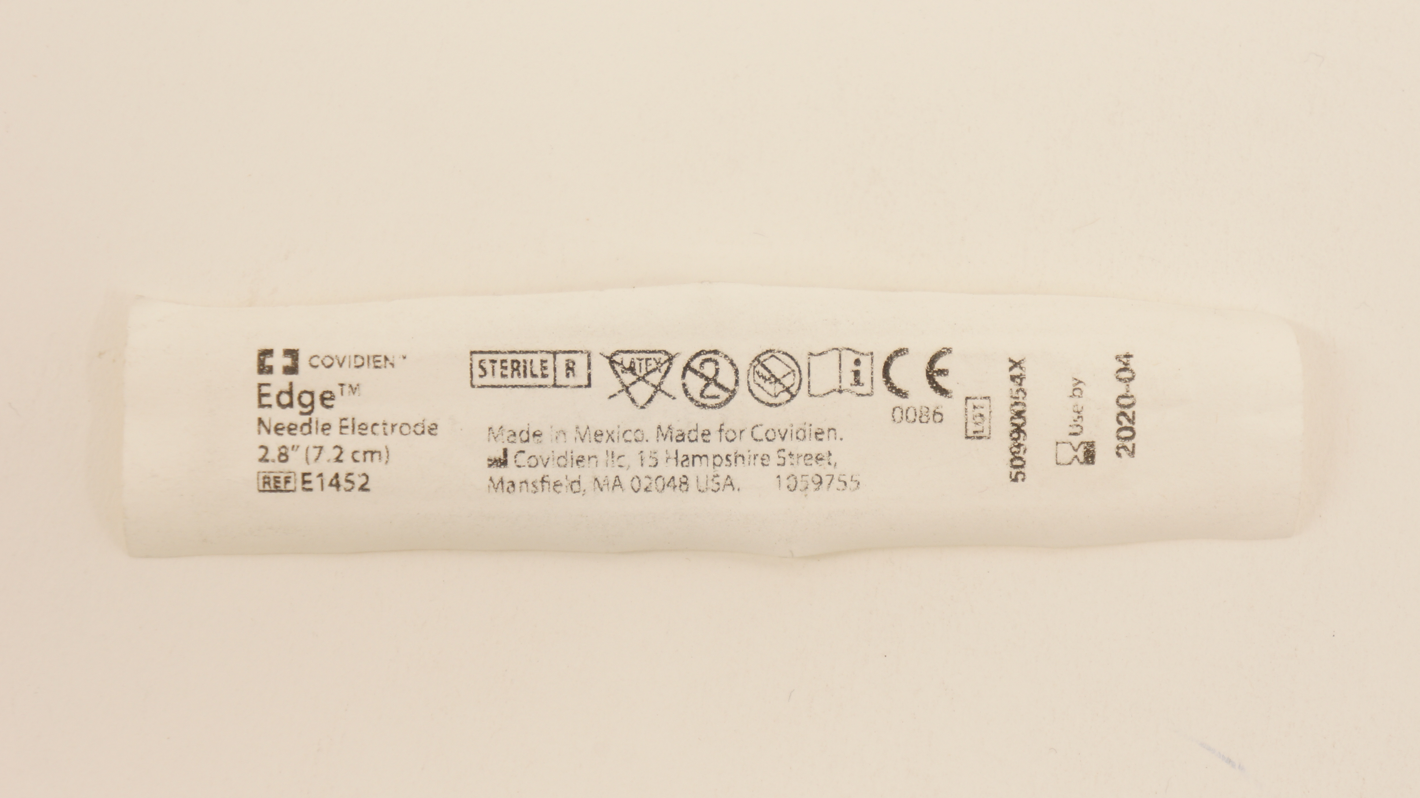 Covidien E1452 Edge Ndle Electrode 2.8inch (x)