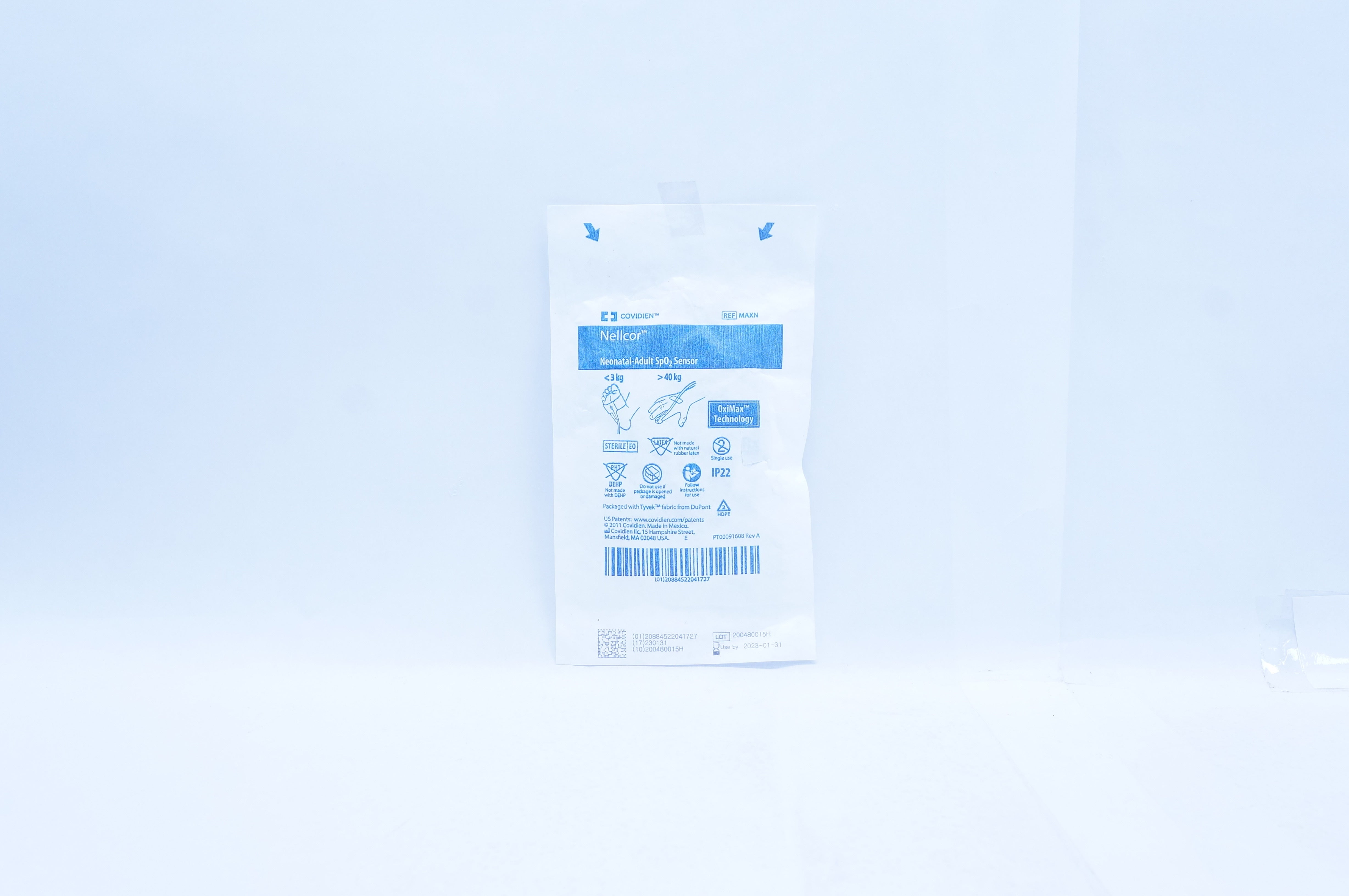 Covidien MAXN Nellcor Neonatal-Adult Adult Sp02 Sensor