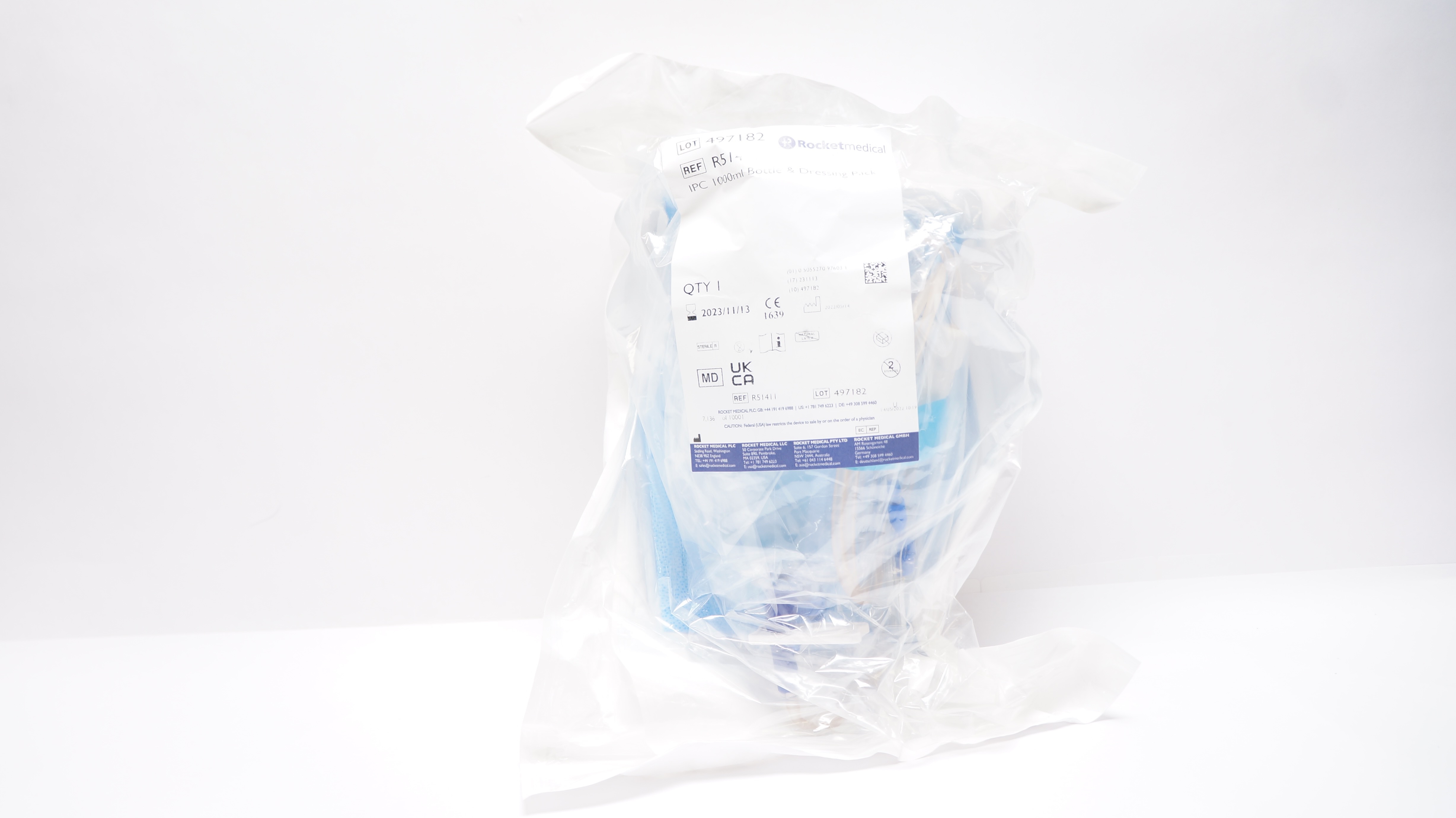 Rocket Medical R51411 IPC Dressing Pack & Bottle 1000ml (x)