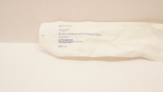 Covidien 31400 Argyle Suction Cath. W/Chimney Valve 14Fr/Ch
