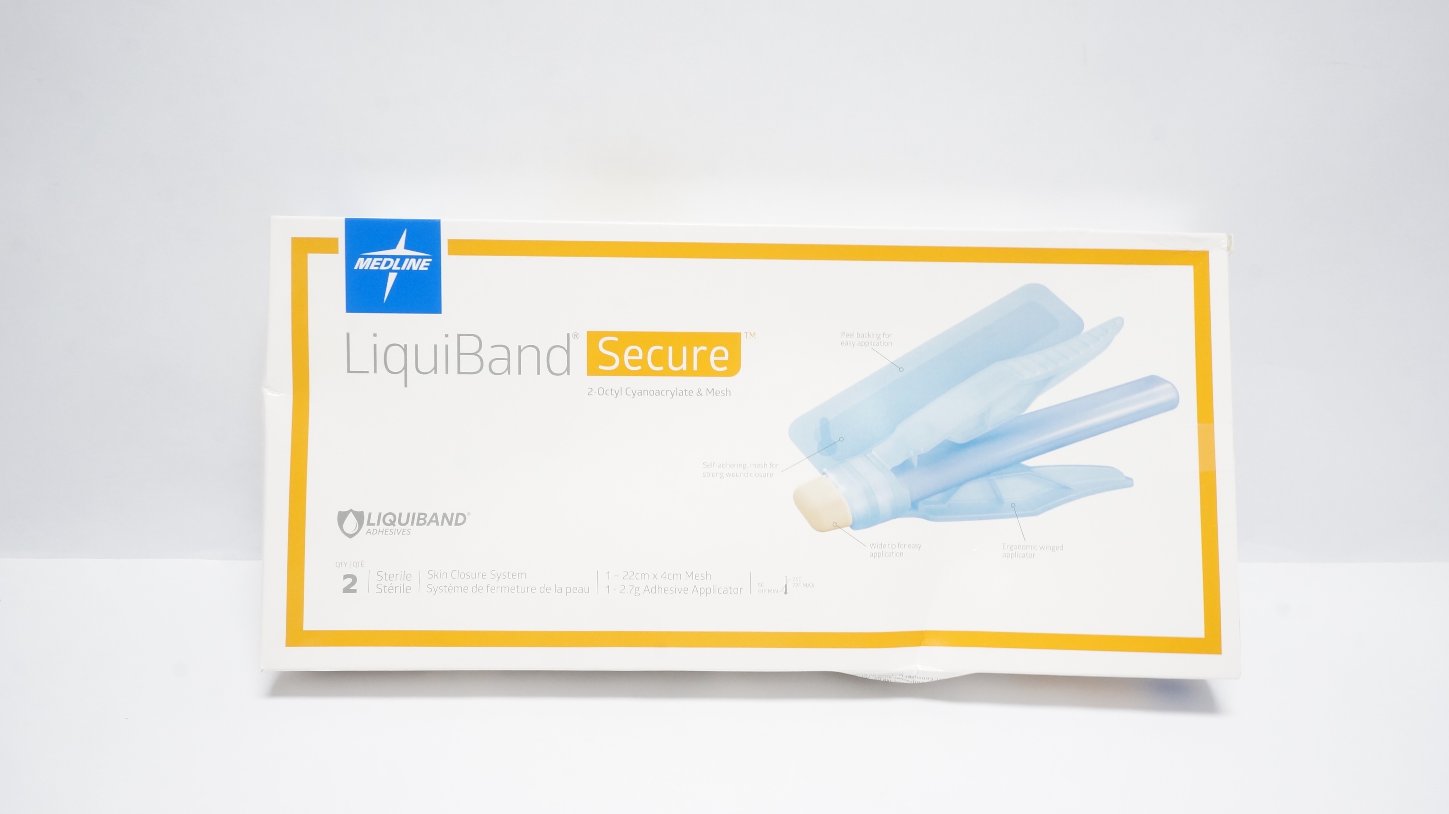 Medline MSC091060 LiquiBand Secure, Skin Closure System - Pack of 2