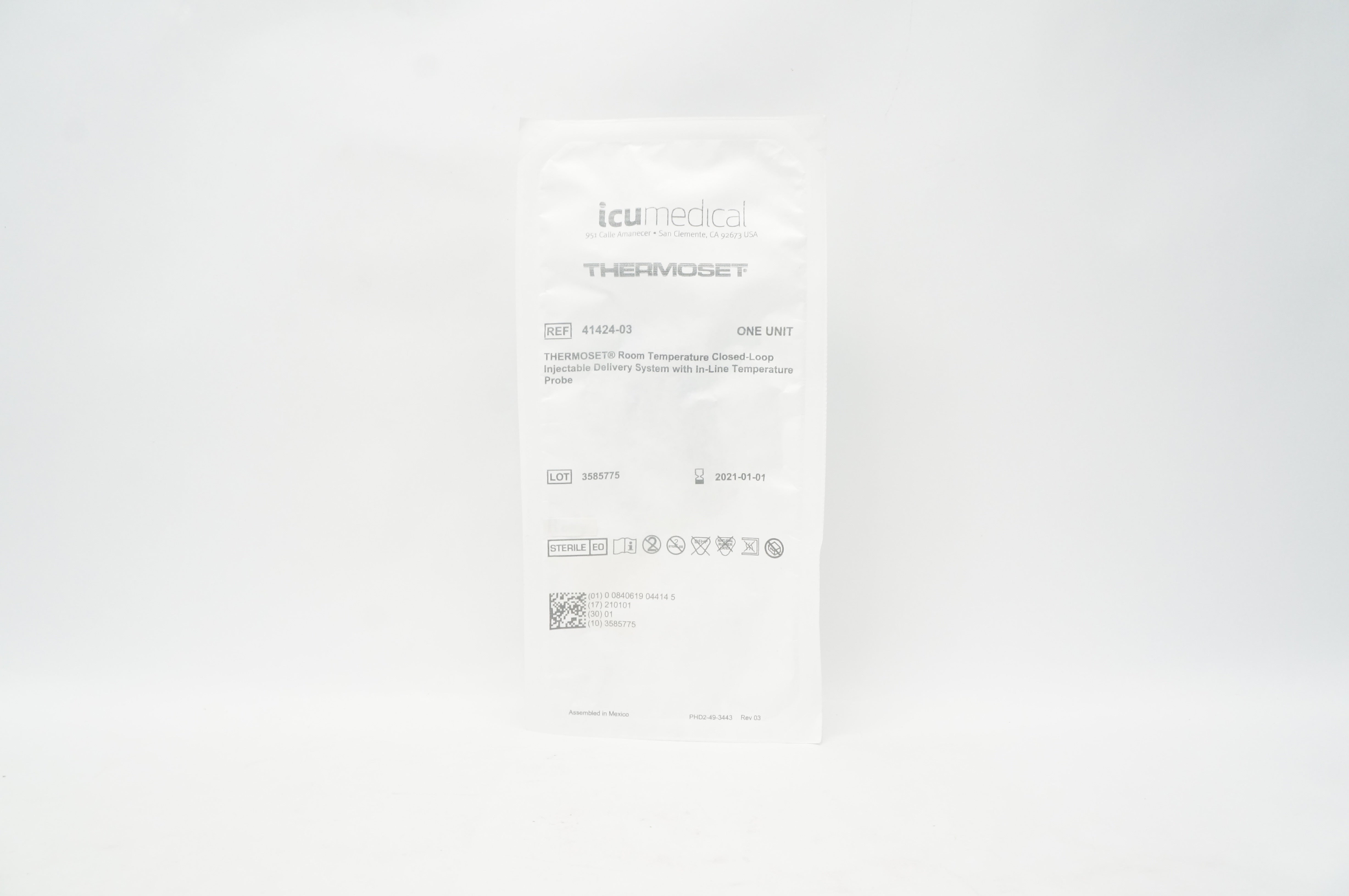 ICU Medical 41424-03 TD Thermoset Closed-Loop Injectable Delivery System (x)