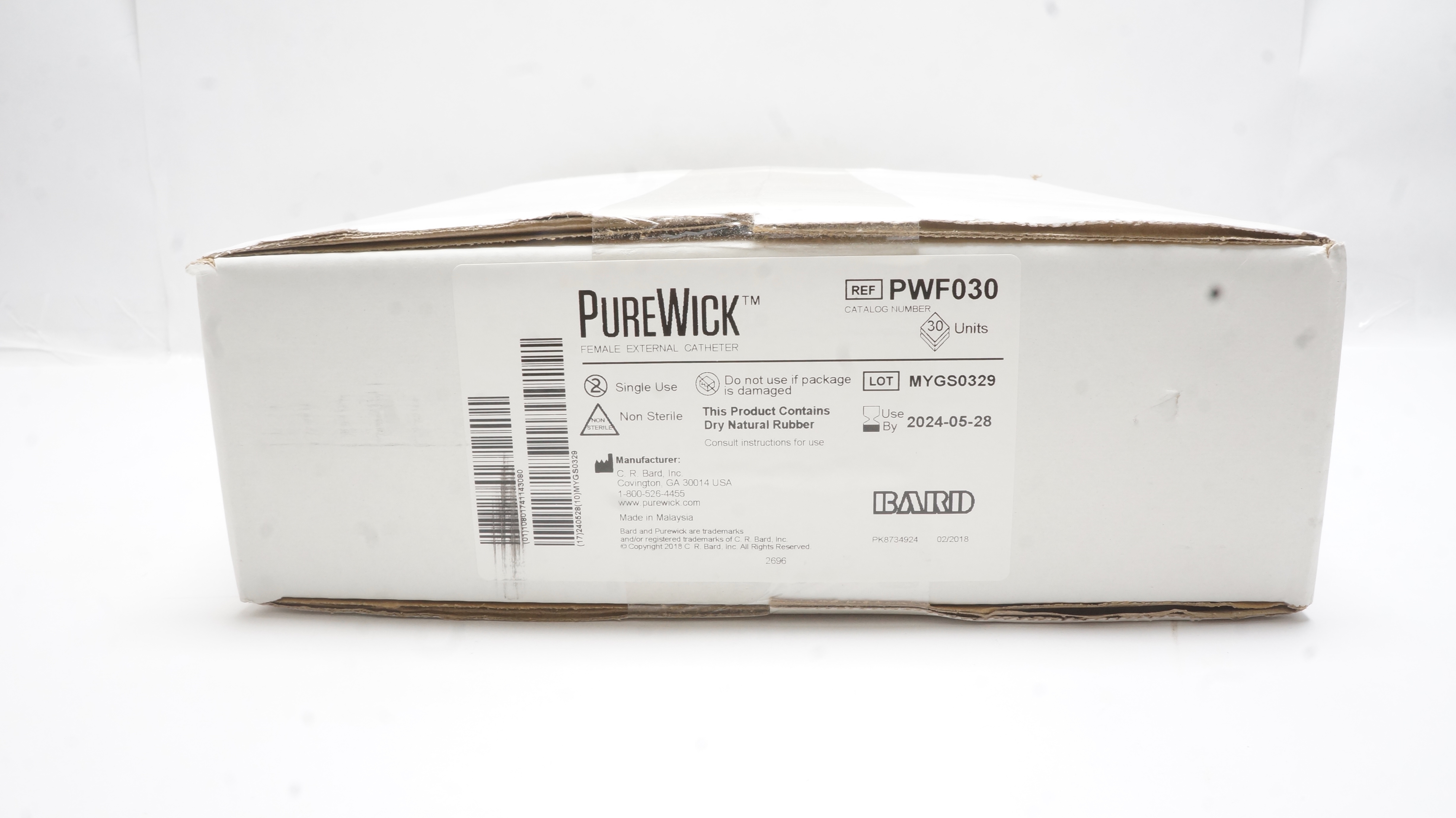 Bard PWF030K PureWick Female External Cath. Kit (x) - Box of 30