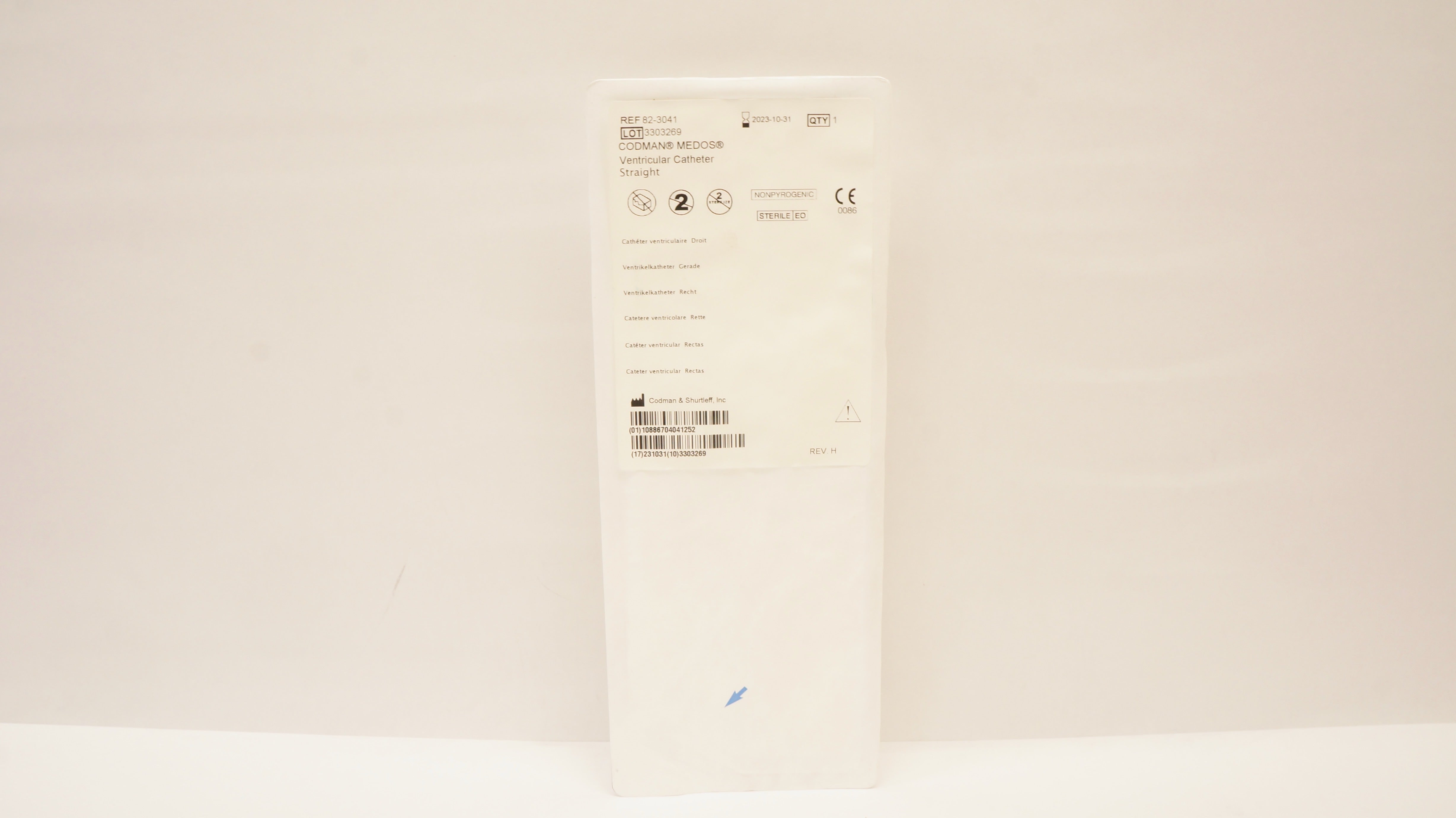 Codman 82-3041 Medos  Ventricular Cath. Straight