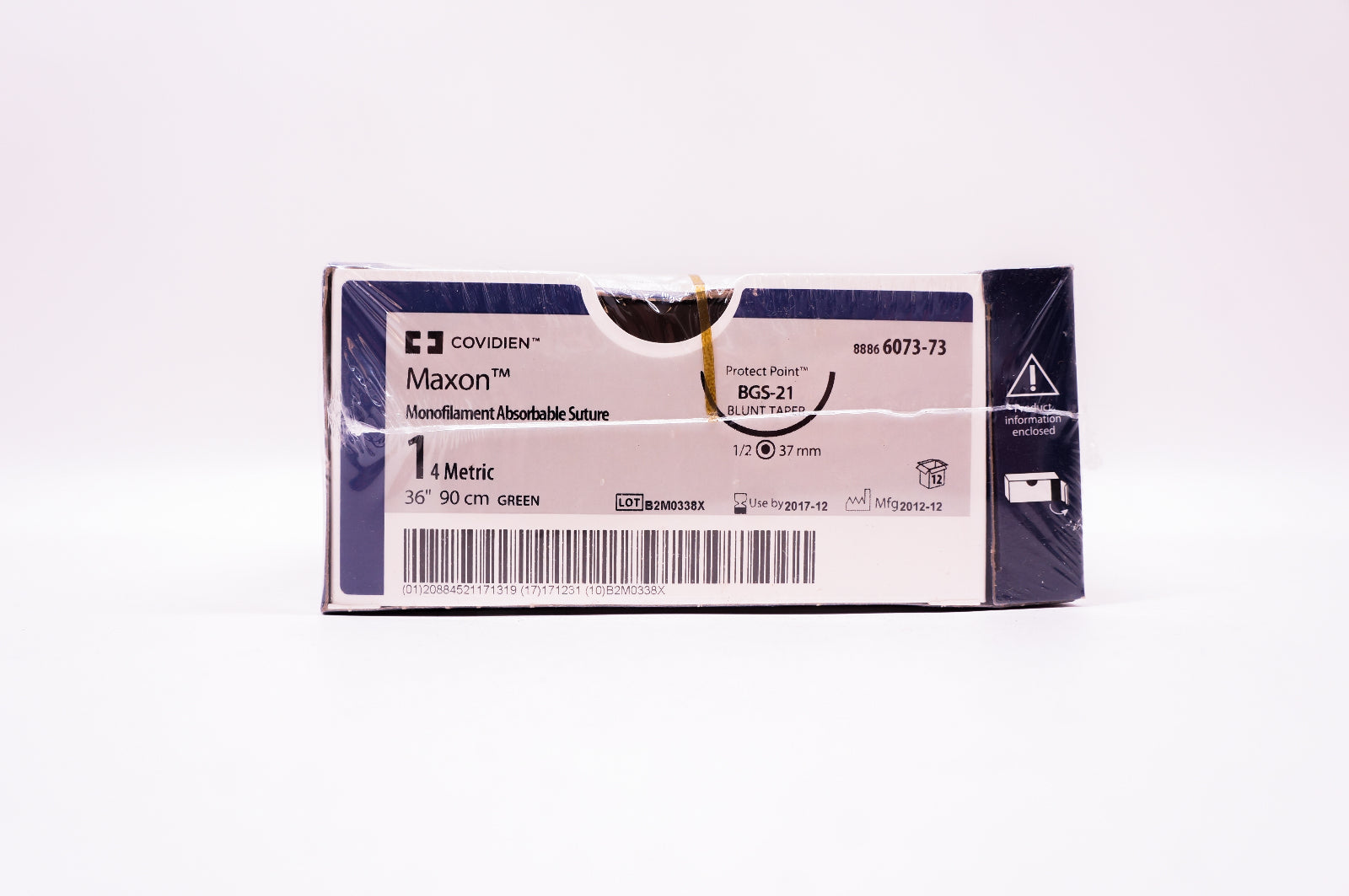 Covidien 6073-73 1 Maxon, BGS-21 Blunt Taper, 1/2 37mm (x) - Box of 12