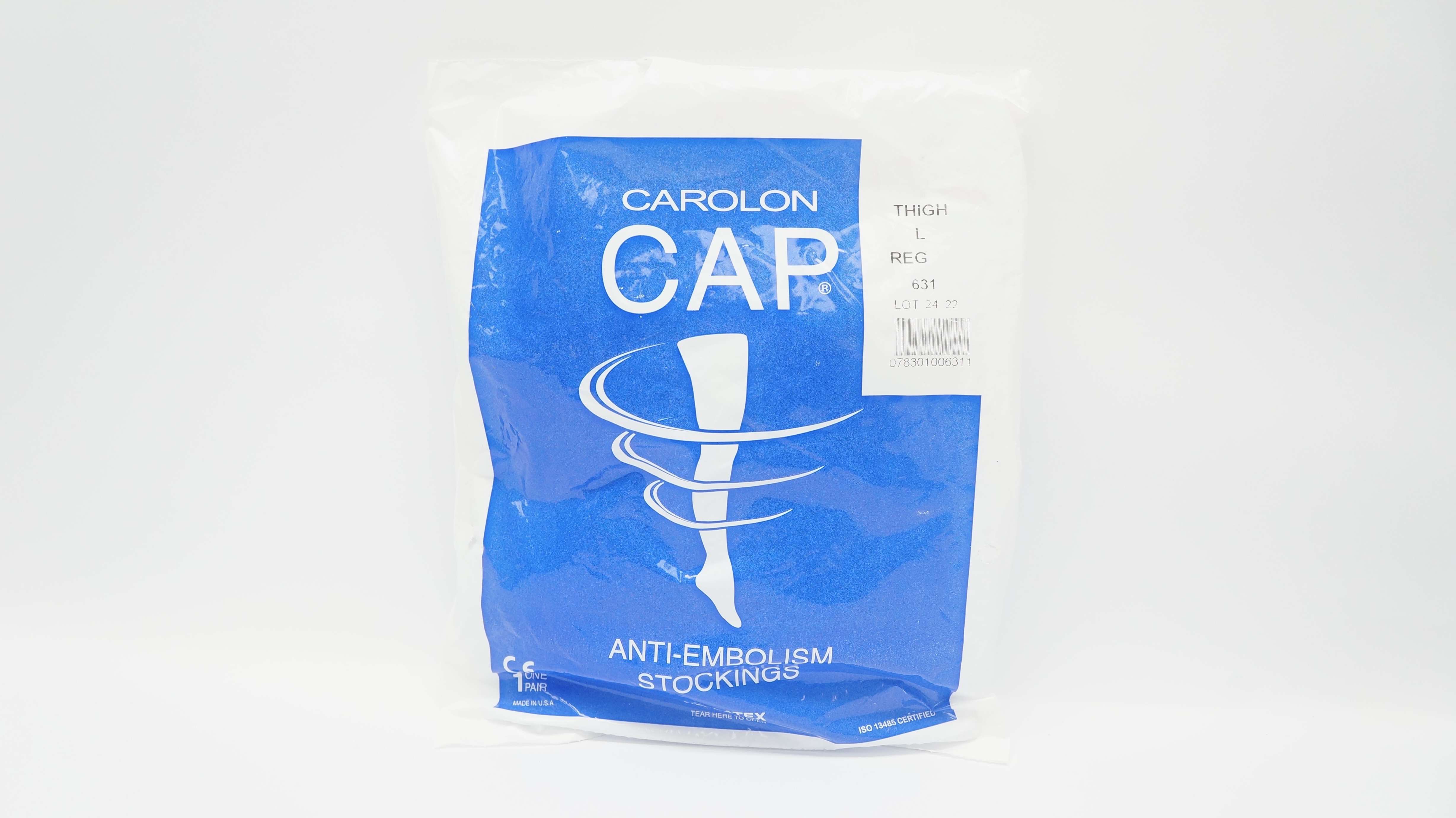Carolon 631 CAP Anti-Embolism Stockings Large Regular