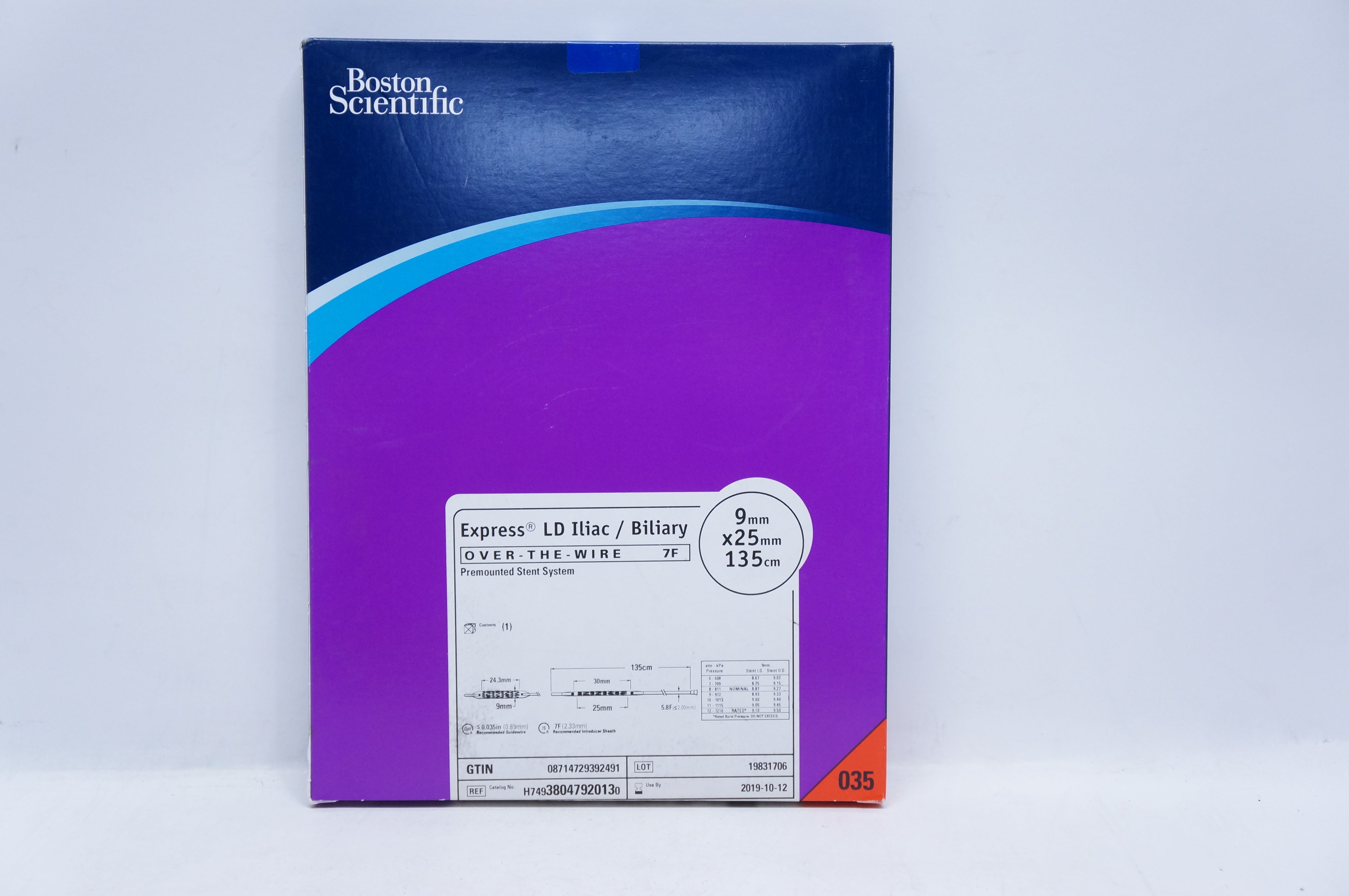 Boston Scientific 3804792013 Express LD Iliac Biliary 9mm x 25mm x 135cm (x)