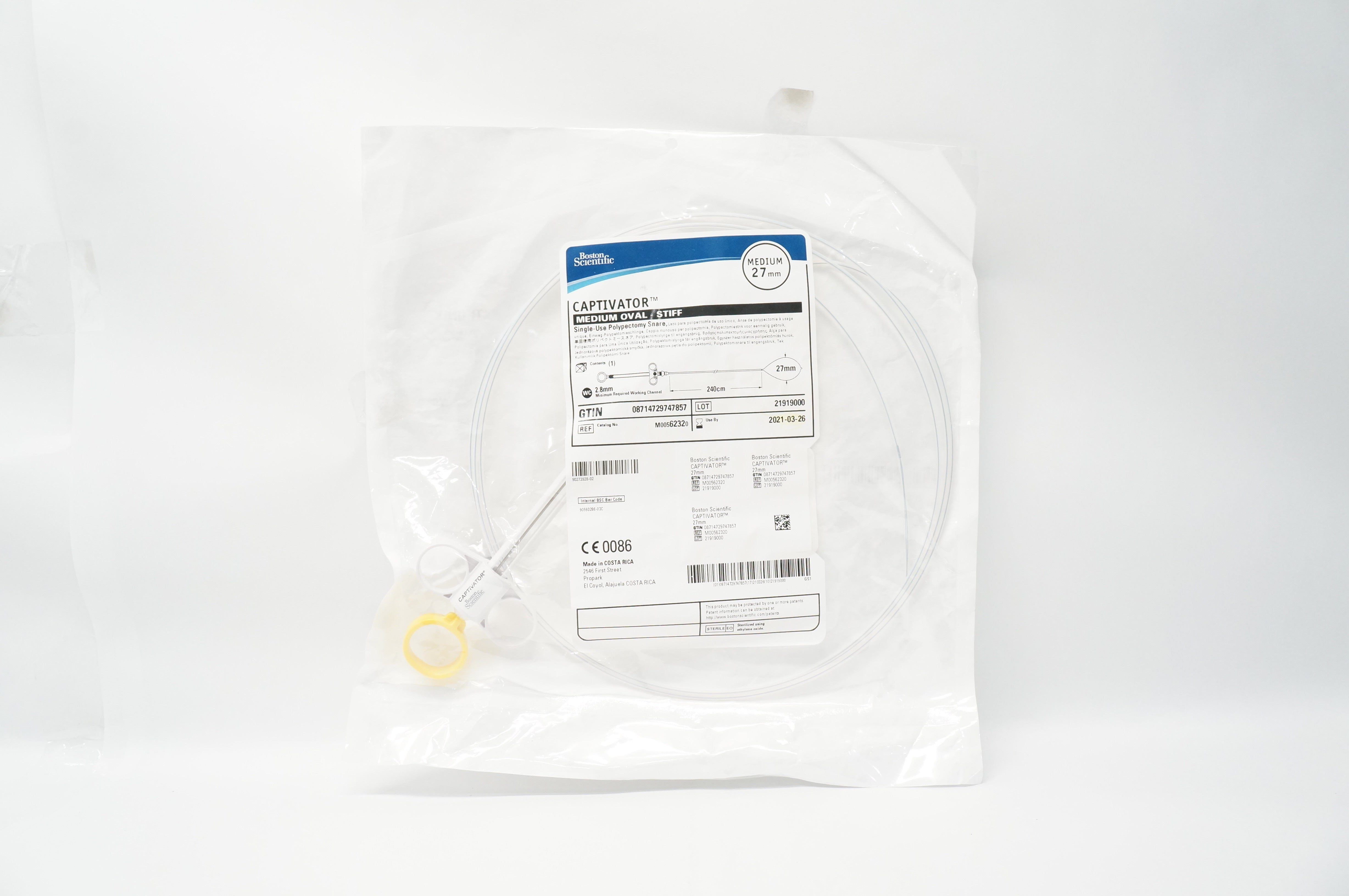 Boston Scientific 6232 Captivator Polypectomy Snare Medium Oval 27mm (x)