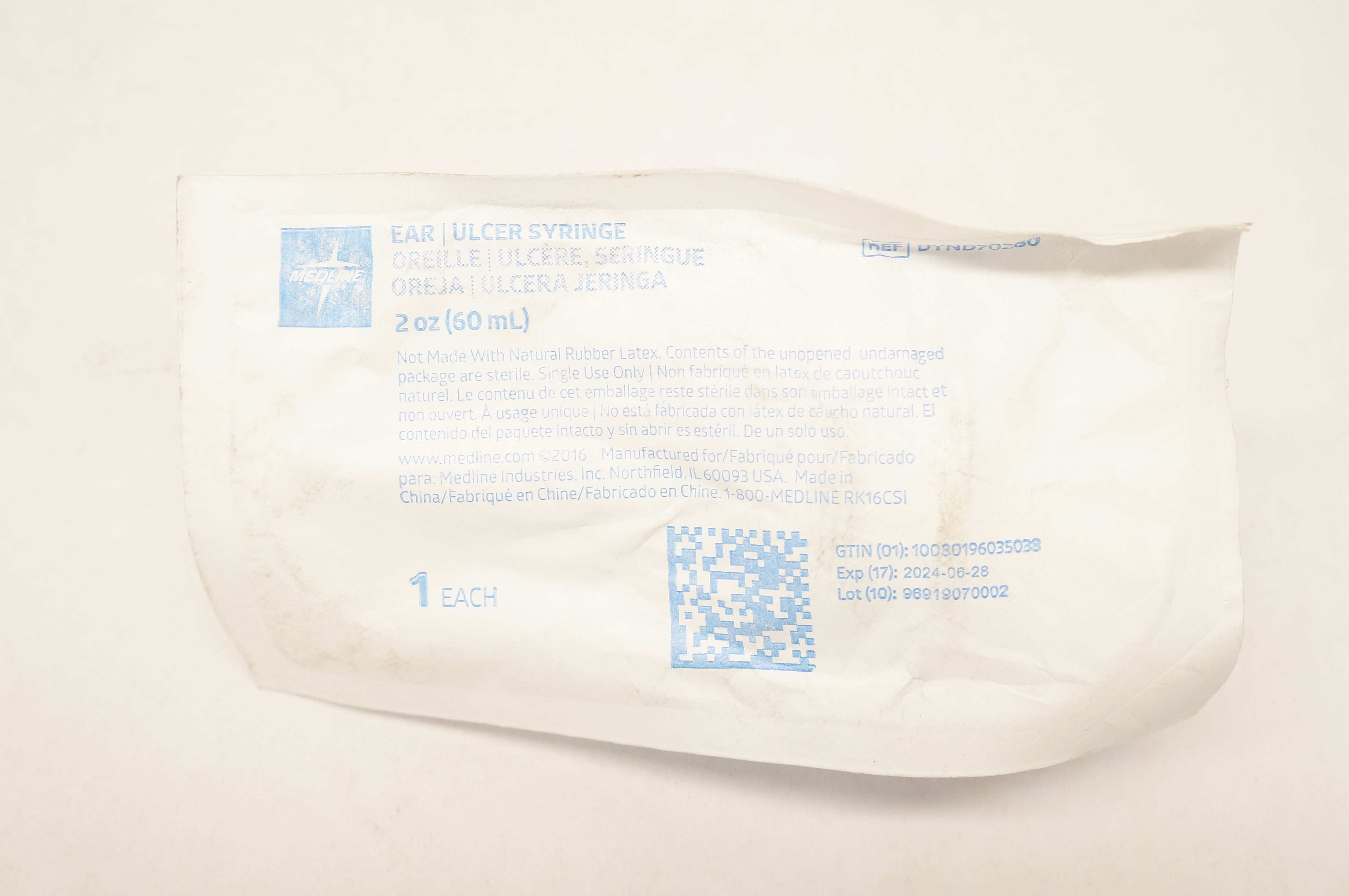 Medline DYND70280 Ear Ulcer Syringe 2oz