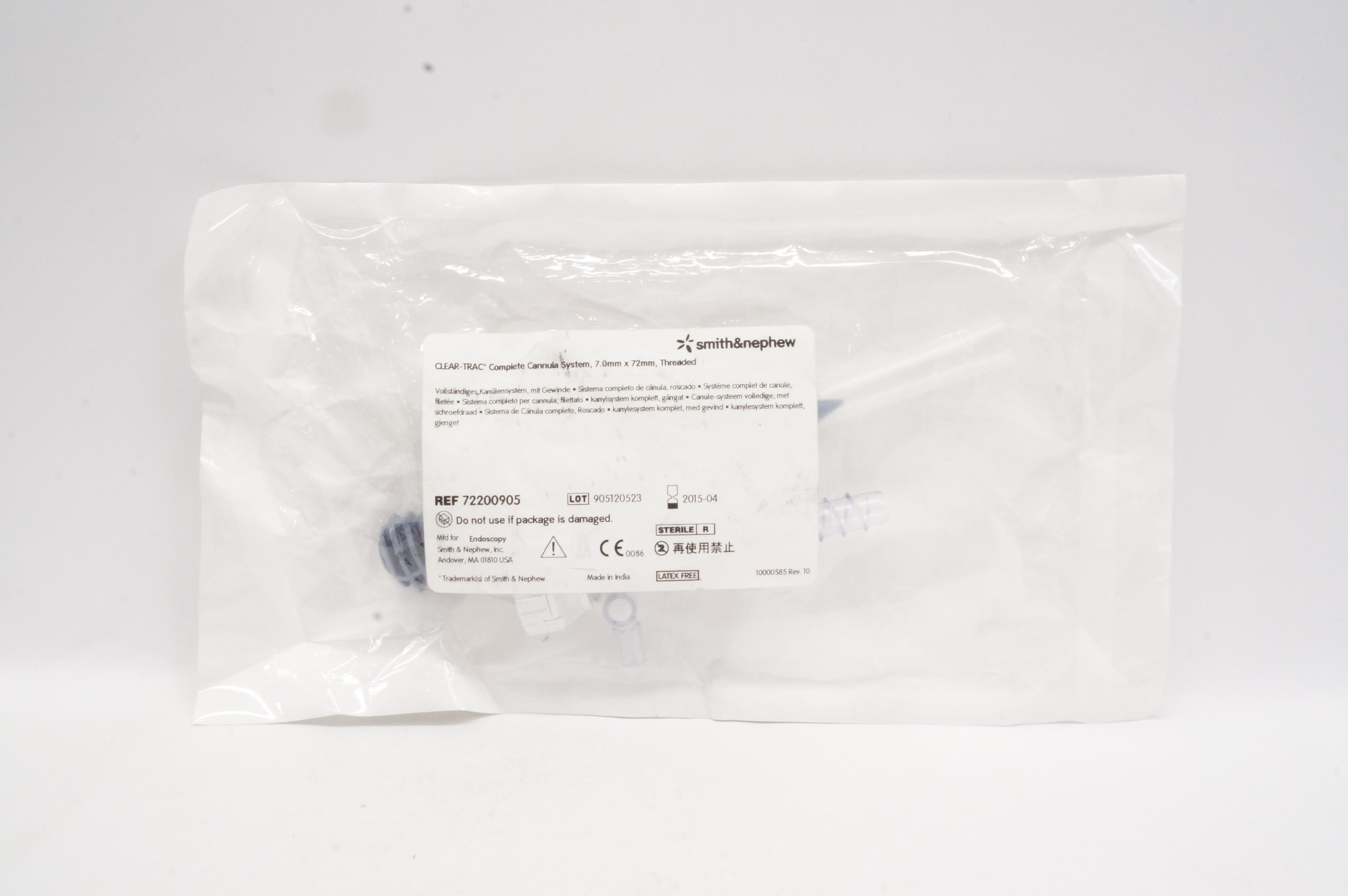 Smith&Nephew 72200905 Complete Cannula System, Threaded 7.0mm x 72mm (x)