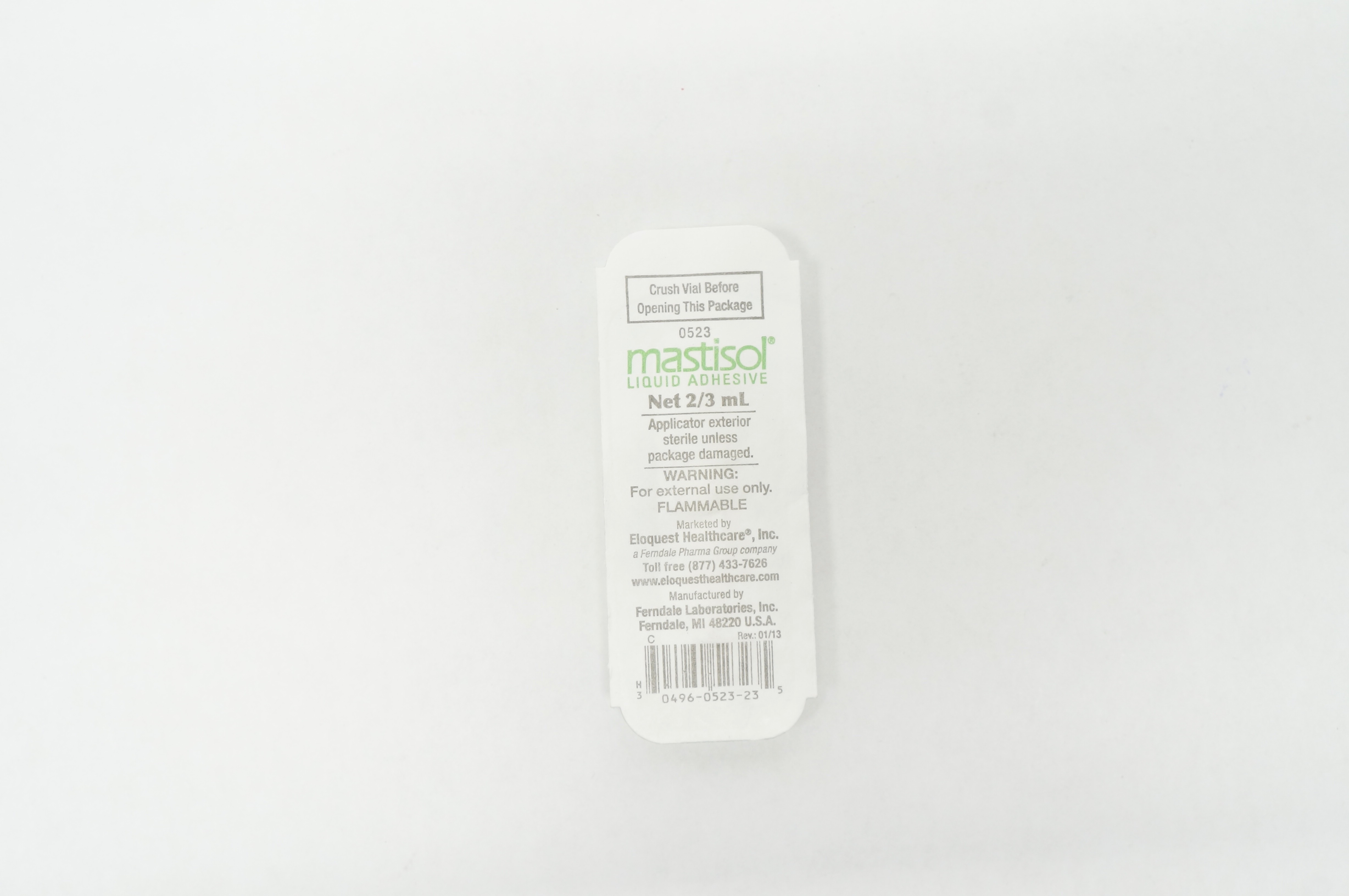 Ferndale Laboratories 0523 Mastisol Liquid Adhesive 2/3mL (x)
