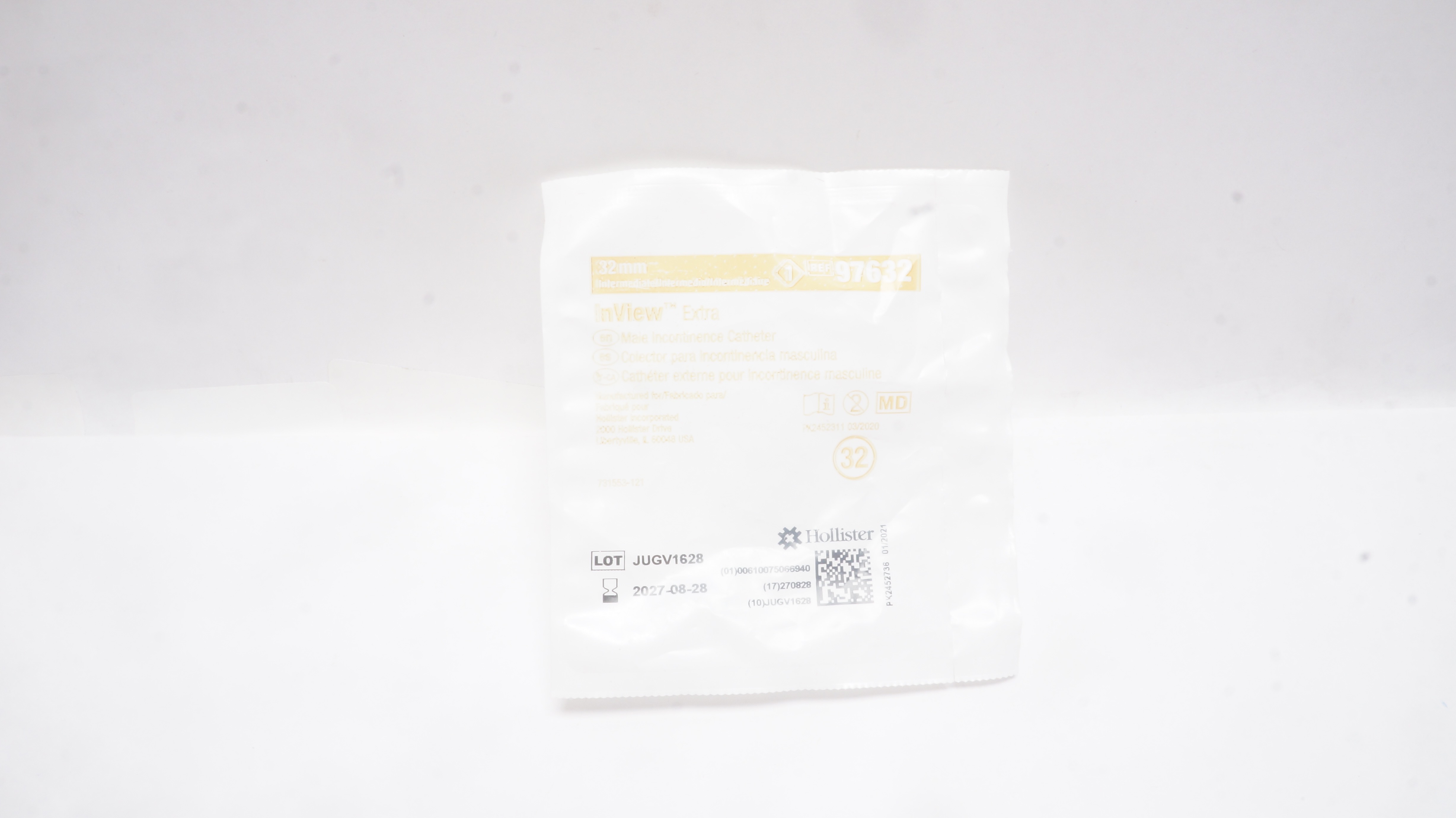 Hollister 97632 InView Extra Silicone Self-Adhesive Cath. 32mm