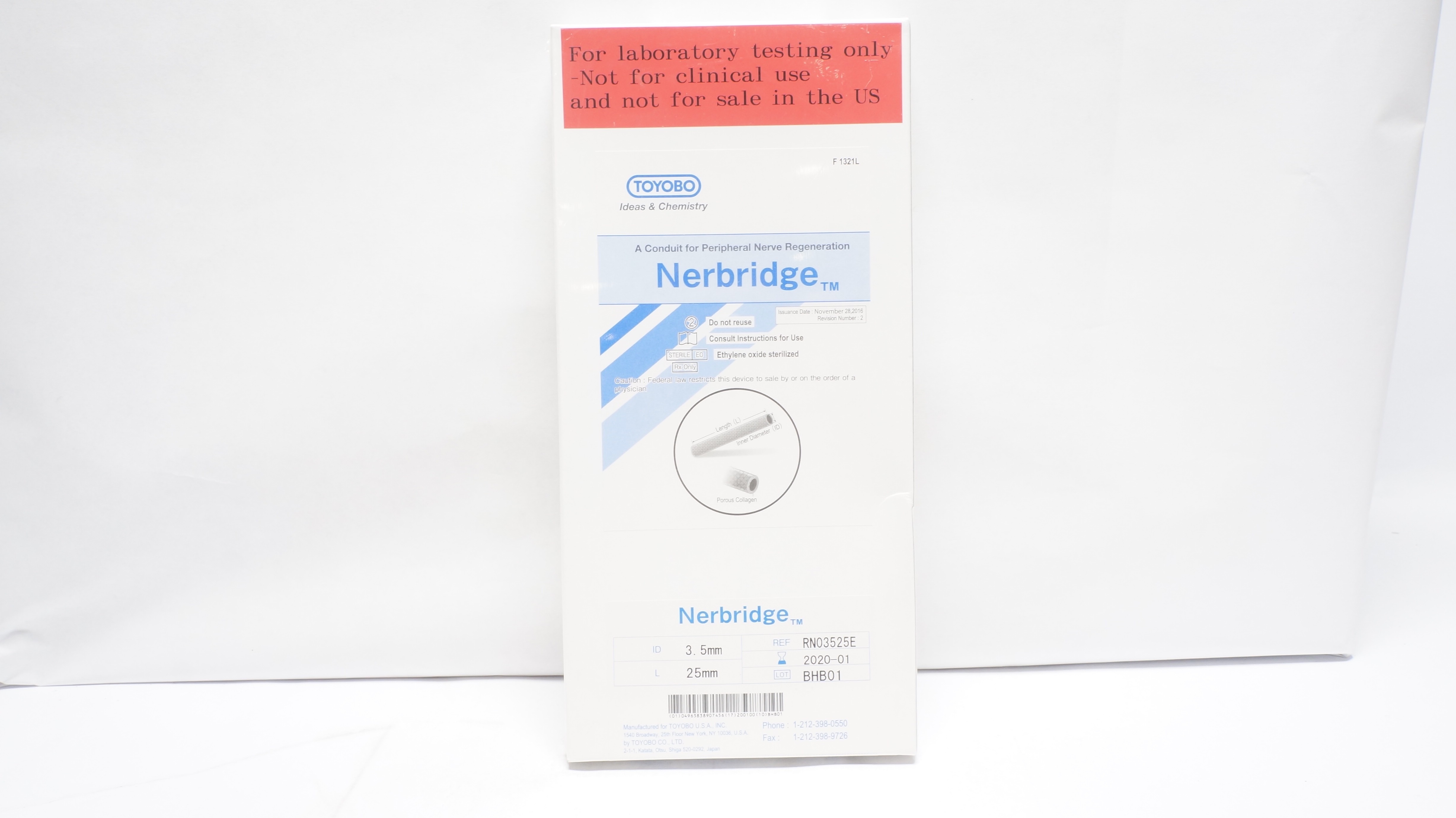 Toyobo RN03525E A Conducit for Peripheral Nerve Regeneration Nerbridge (x)
