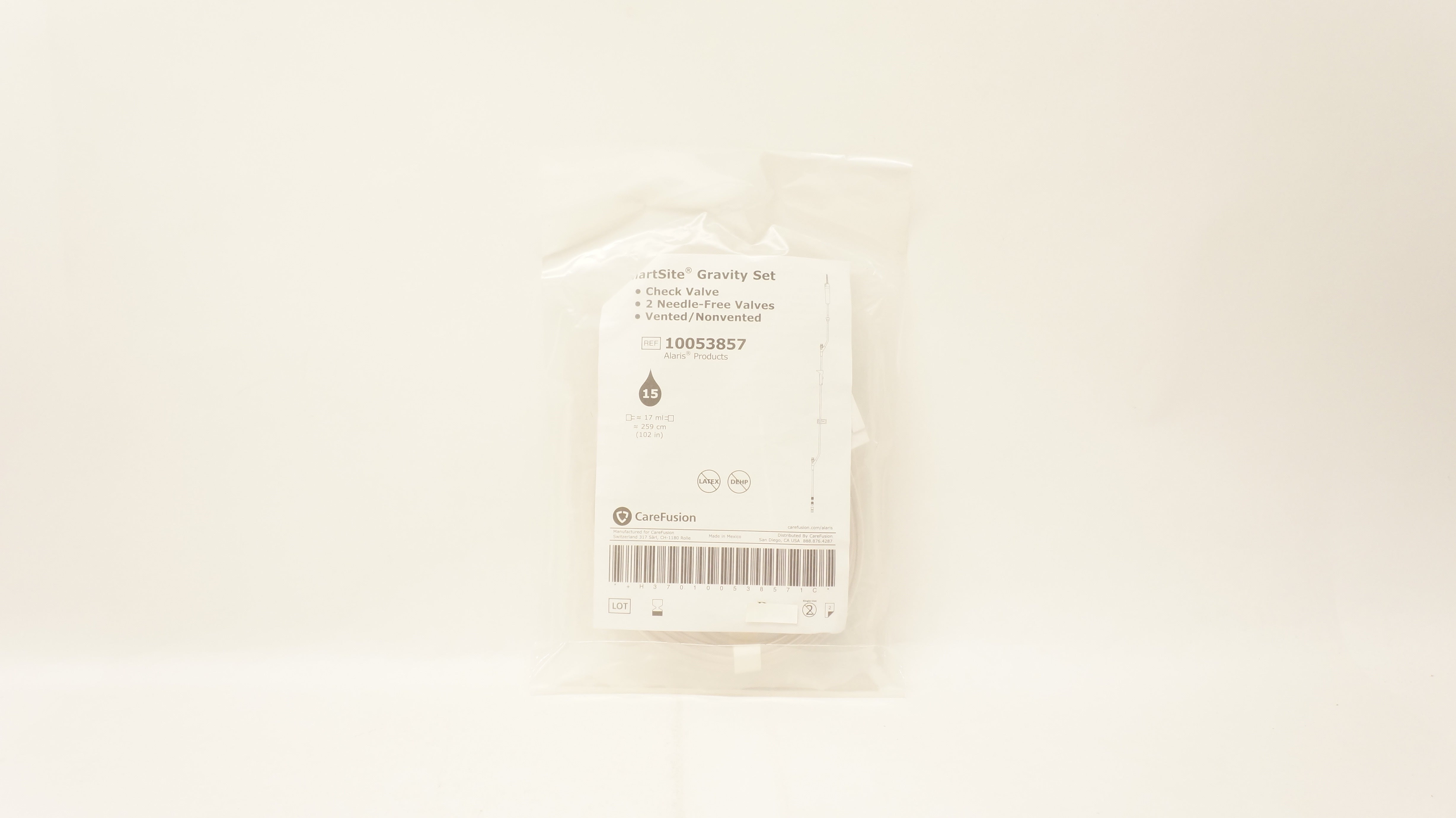 BD 10053857 Smart Site Extension Set, 2 Ndle.-Free Valves, 17ml x 102inch (x)