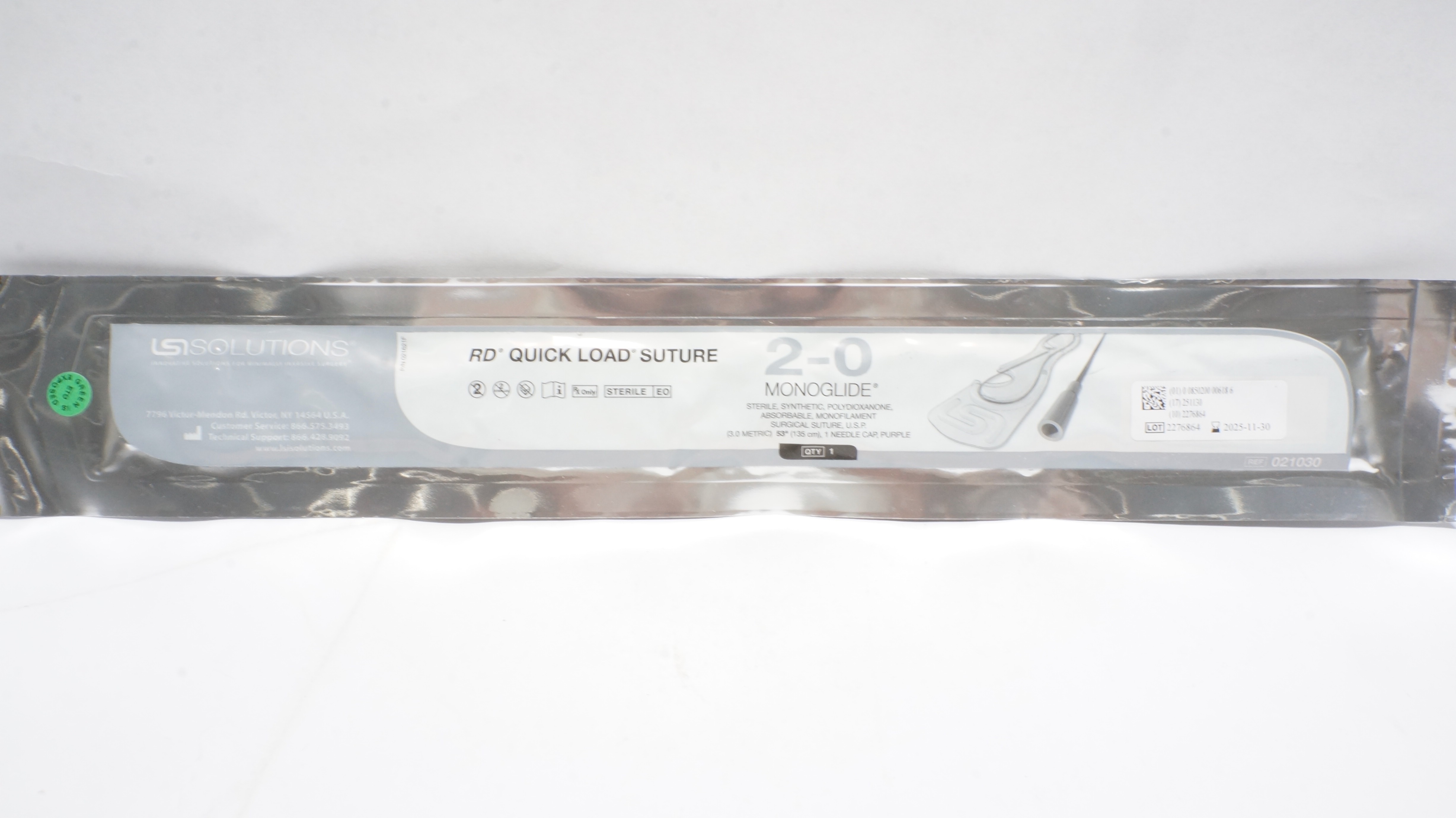 LSI Solutions 021030 2-0 Monoglide RD Quick Load Stre. 53inch