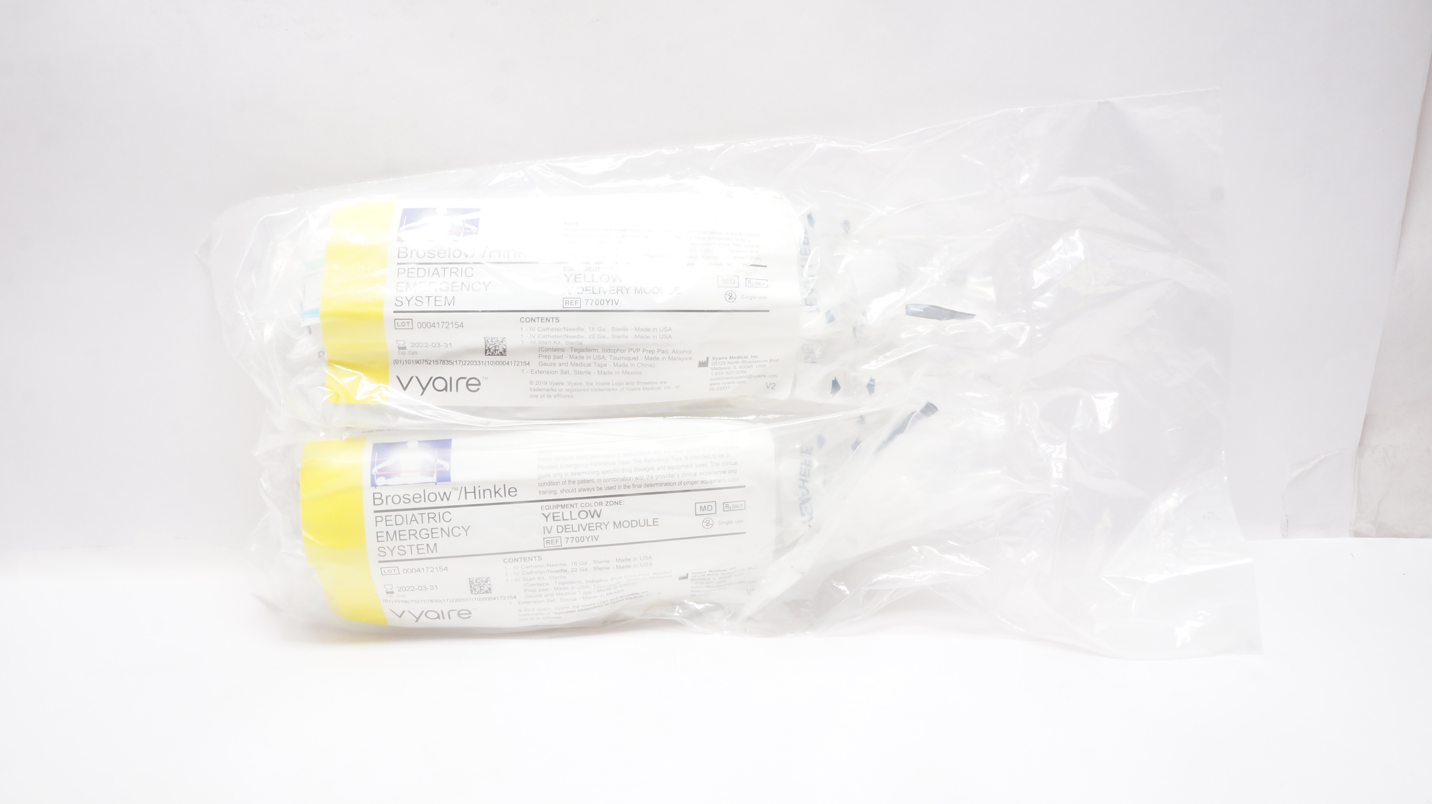 Vyaire 7700YIV Broselow/Hinkle Pediatric Emergency System Yellow (x)