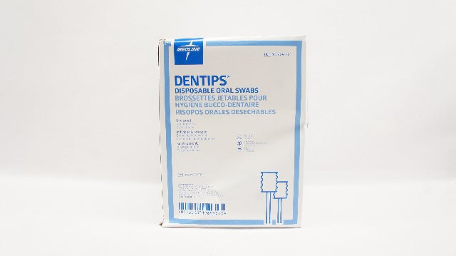 Medline MDS096202 Dentips Disposable Oral Swabs - Box of 250