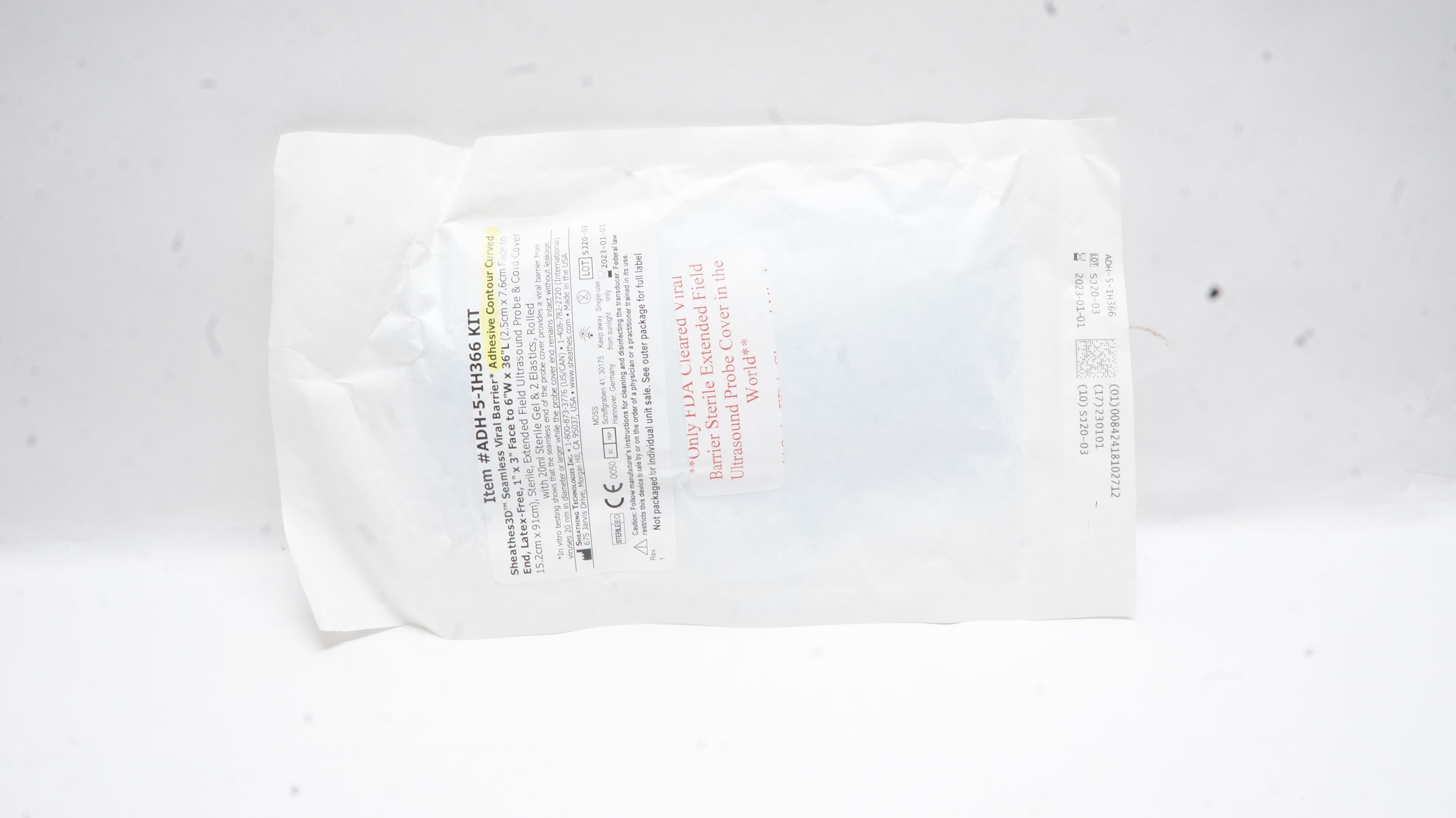 Sheathing Technologies ADH-5-IH366 Sheathes3D Seamless Viral Barrier (x)